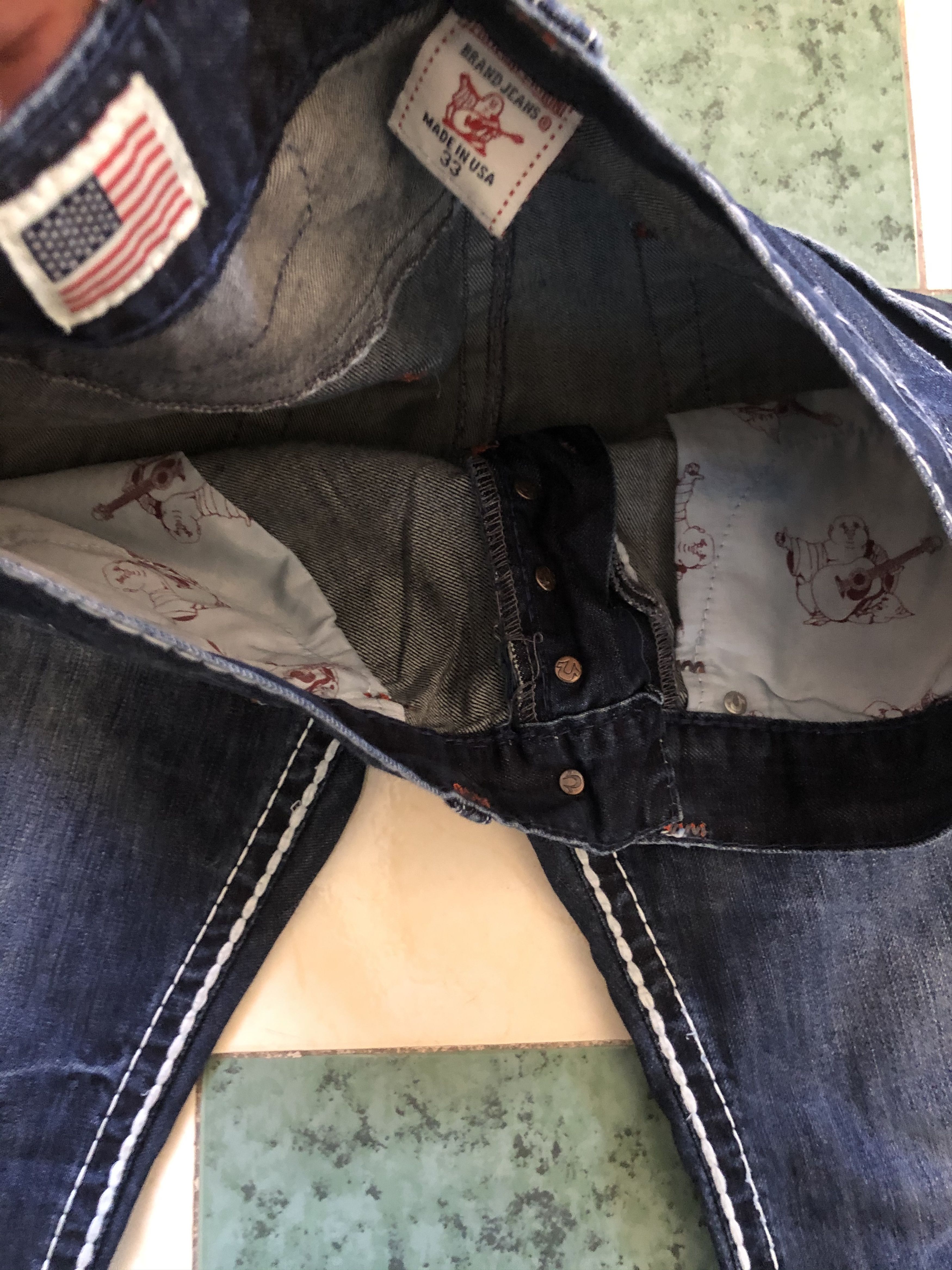 True Religion 🔥 True Religion Jeans 33! Blue navy Size US 33 - 8 Thumbnail