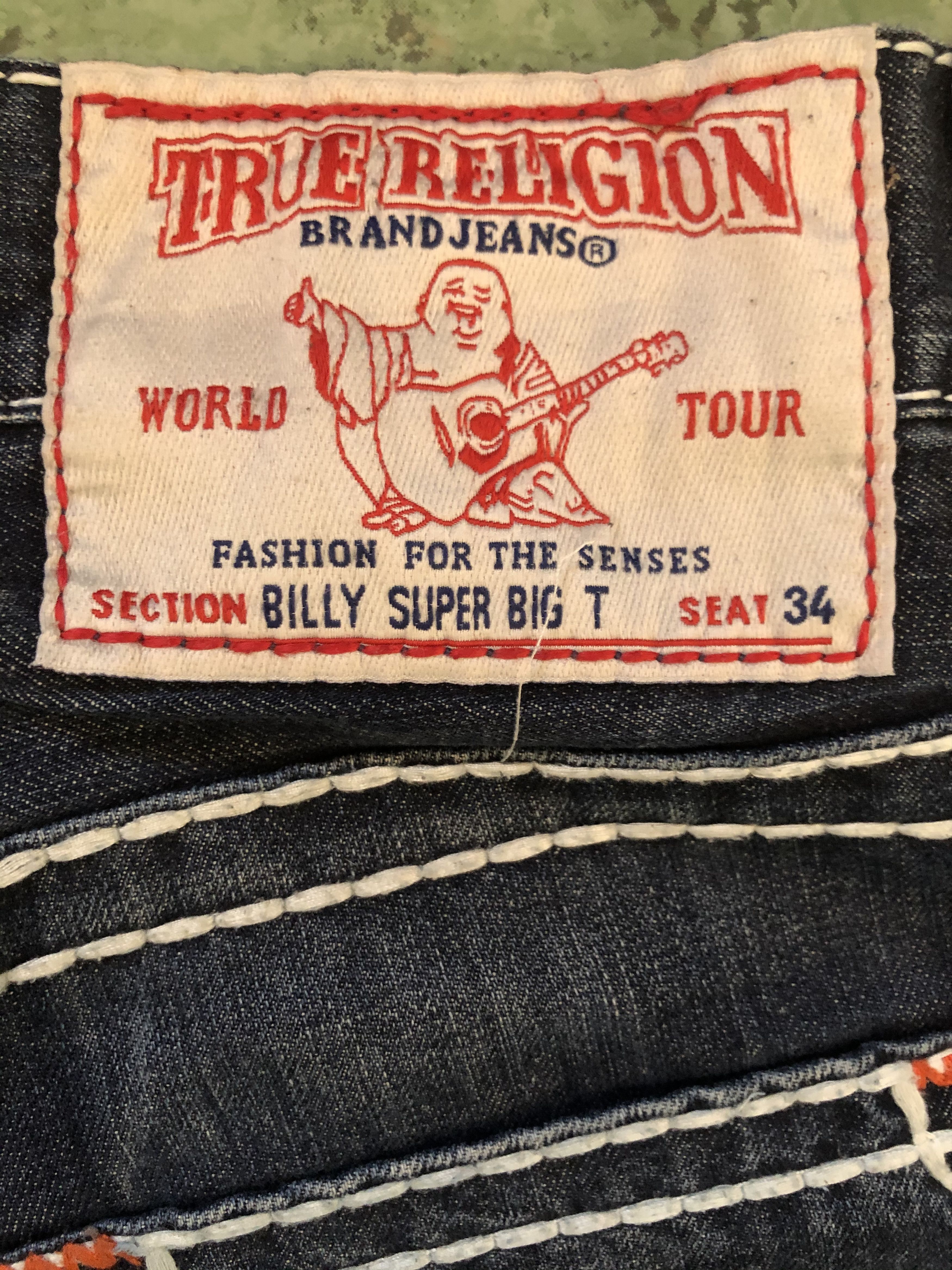 True Religion 🔥 True Religion Jeans 33! Blue navy Size US 33 - 4 Thumbnail