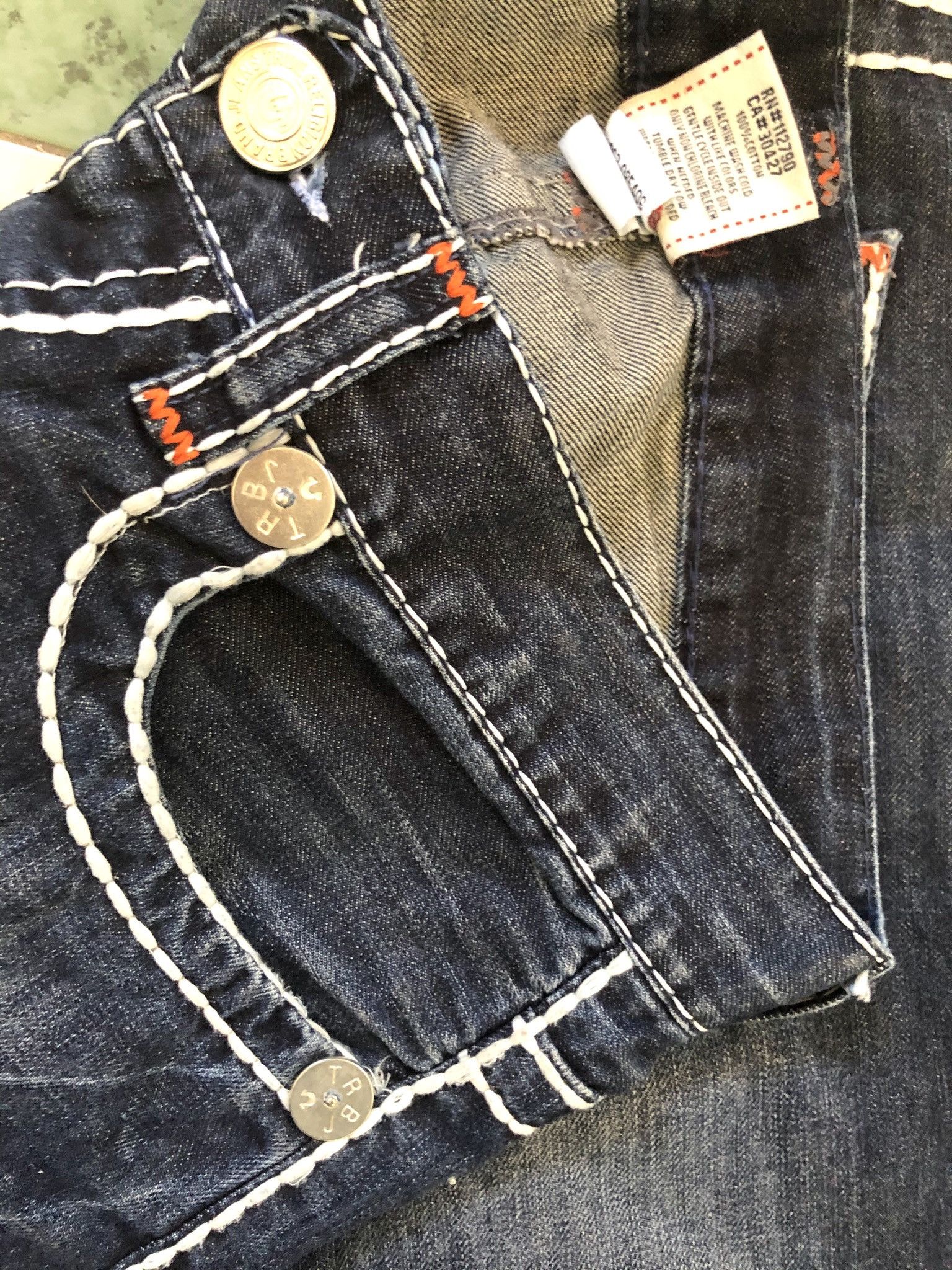 True Religion 🔥 True Religion Jeans 33! Blue navy Size US 33 - 5 Thumbnail