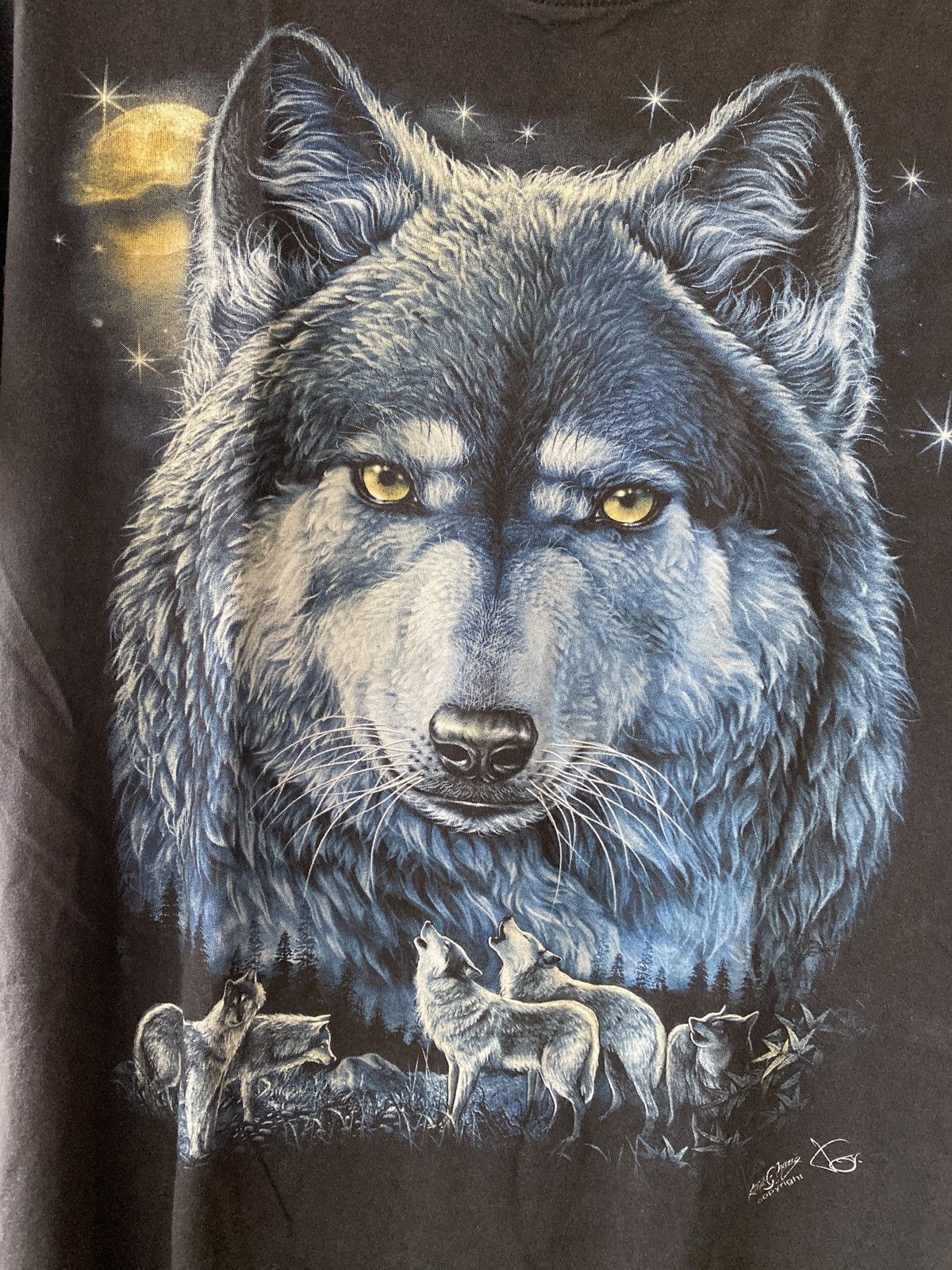 Vintage VINTAGE WOLVE PRINT T SHIRT Size US M / EU 48-50 / 2 - 3 Thumbnail