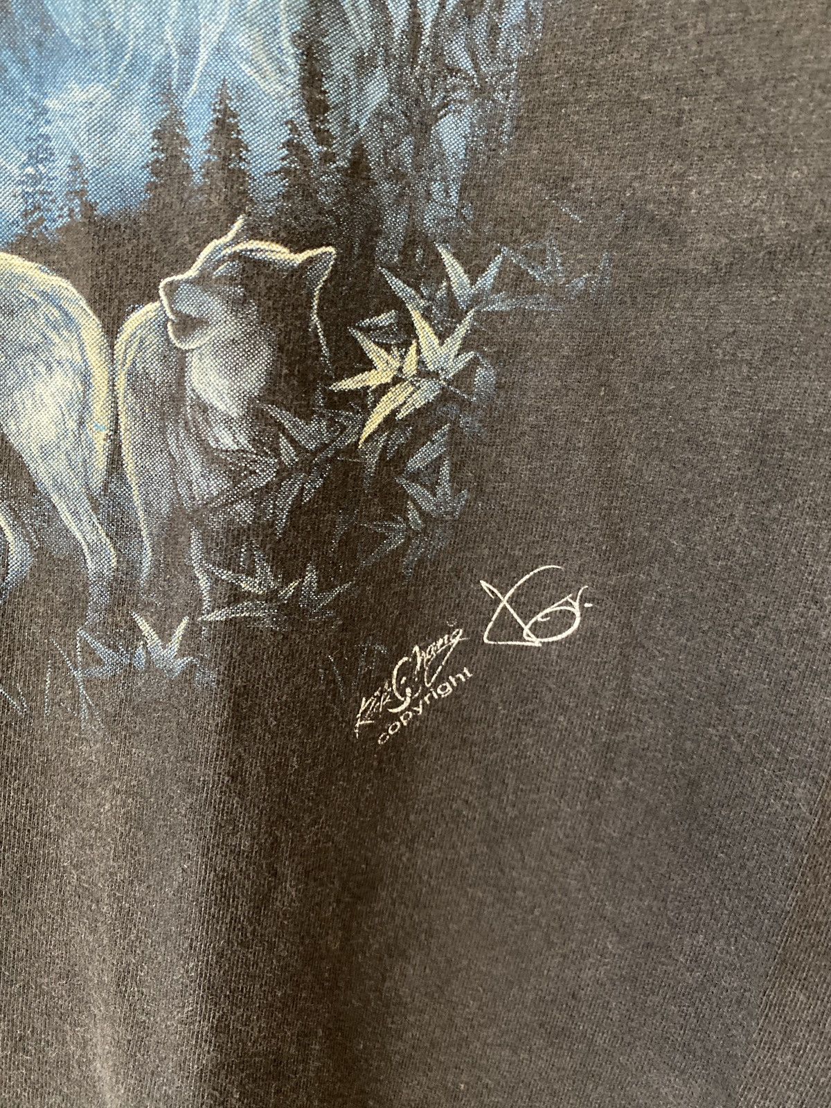 Vintage VINTAGE WOLVE PRINT T SHIRT Size US M / EU 48-50 / 2 - 4 Thumbnail