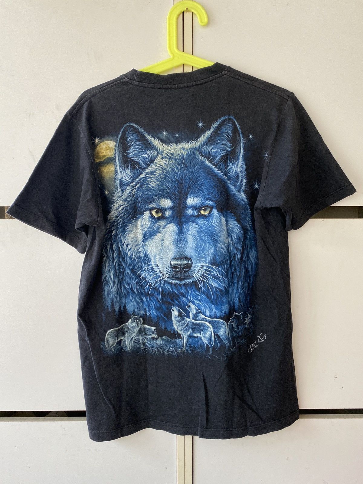 VINTAGE WOLVE PRINT T SHIRT