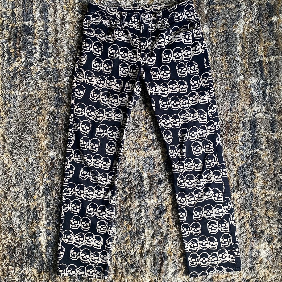Hysteric Glamour × Vintage Hysteric Glamour Skull Pants | Grailed