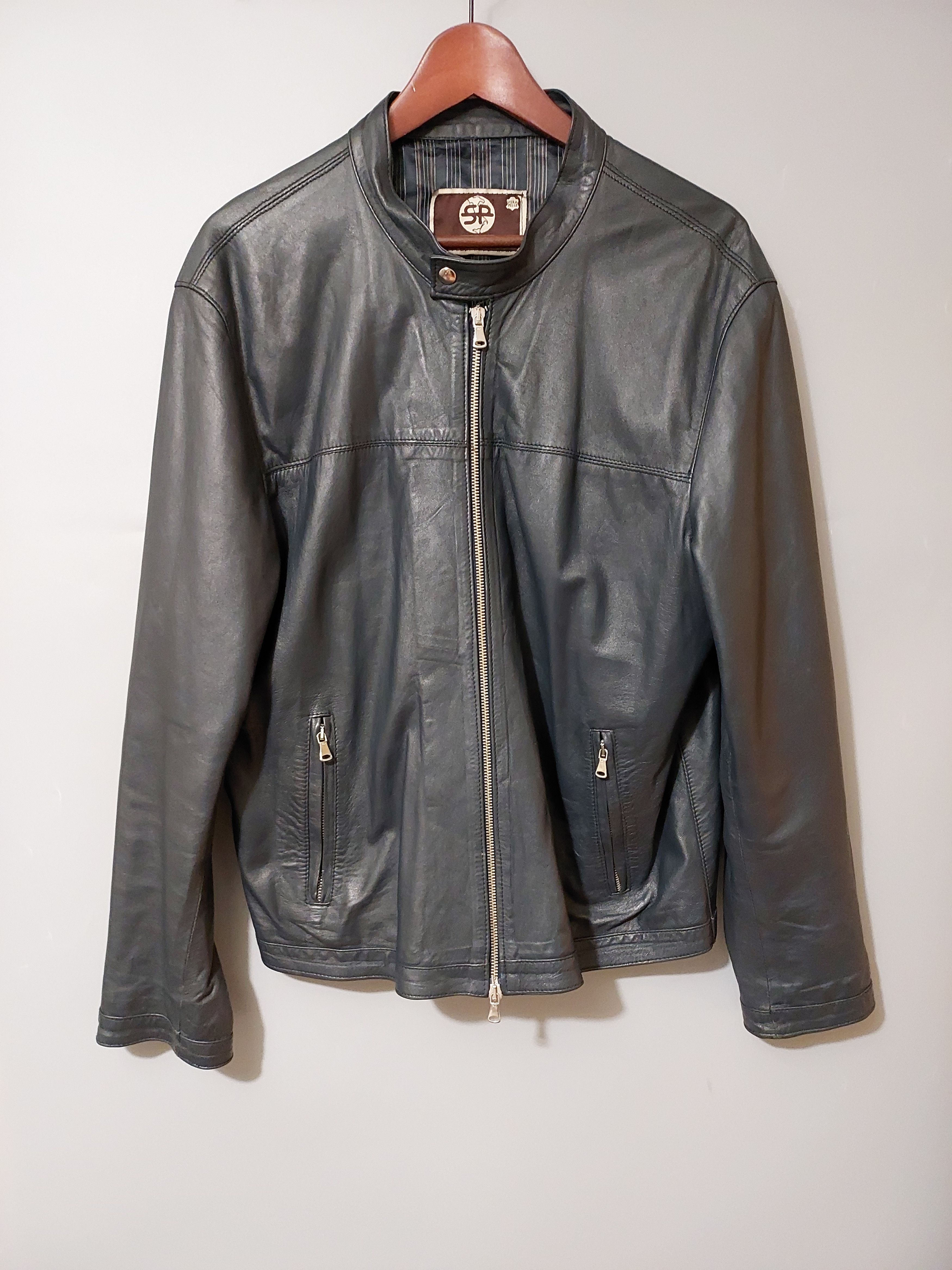 Italian Milano leather jacket vera pelle lambskin