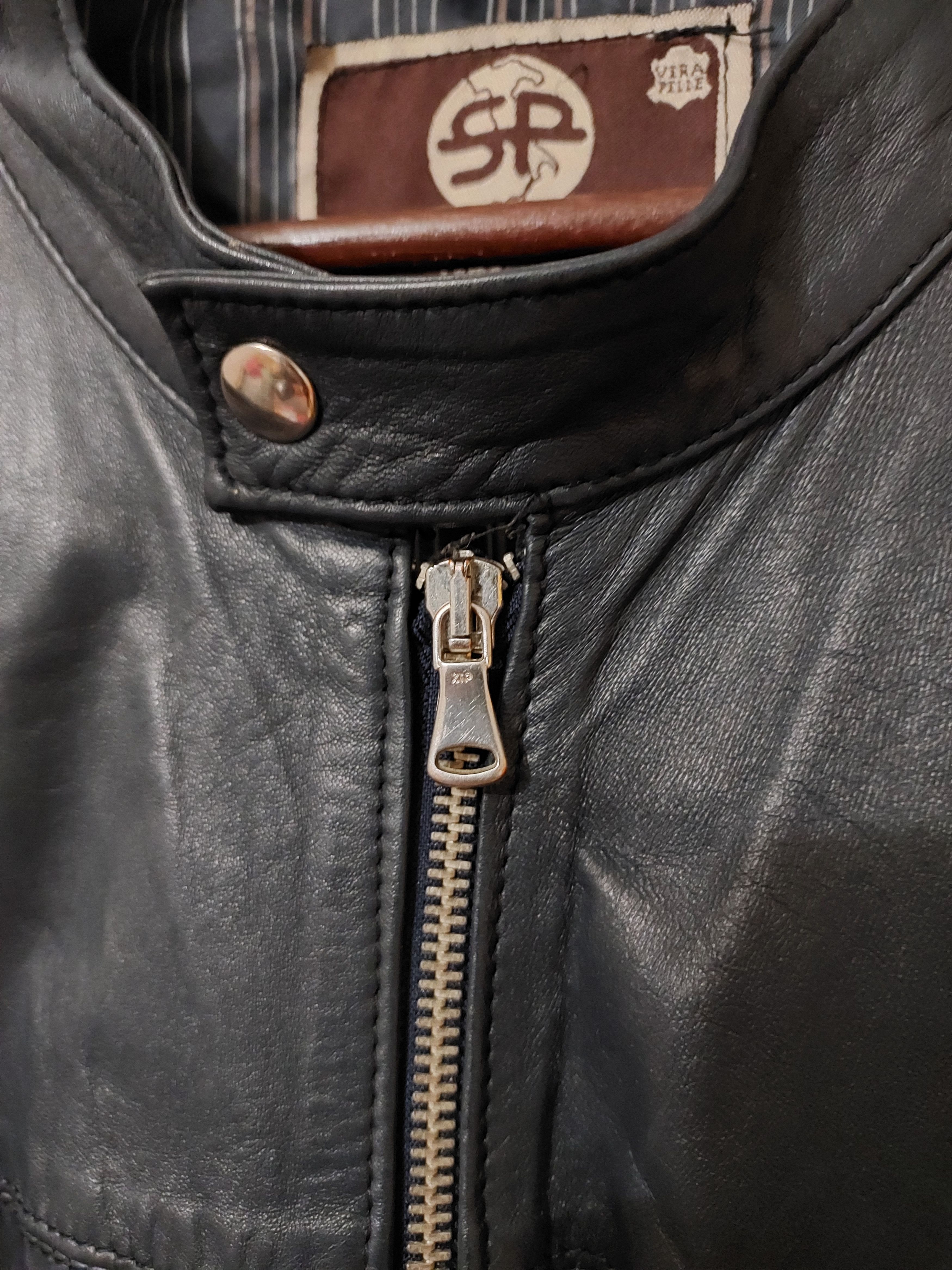 Vera Pelle Italian Milano leather jacket vera pelle lambskin Size US L / EU 52-54 / 3 - 2 Thumbnail