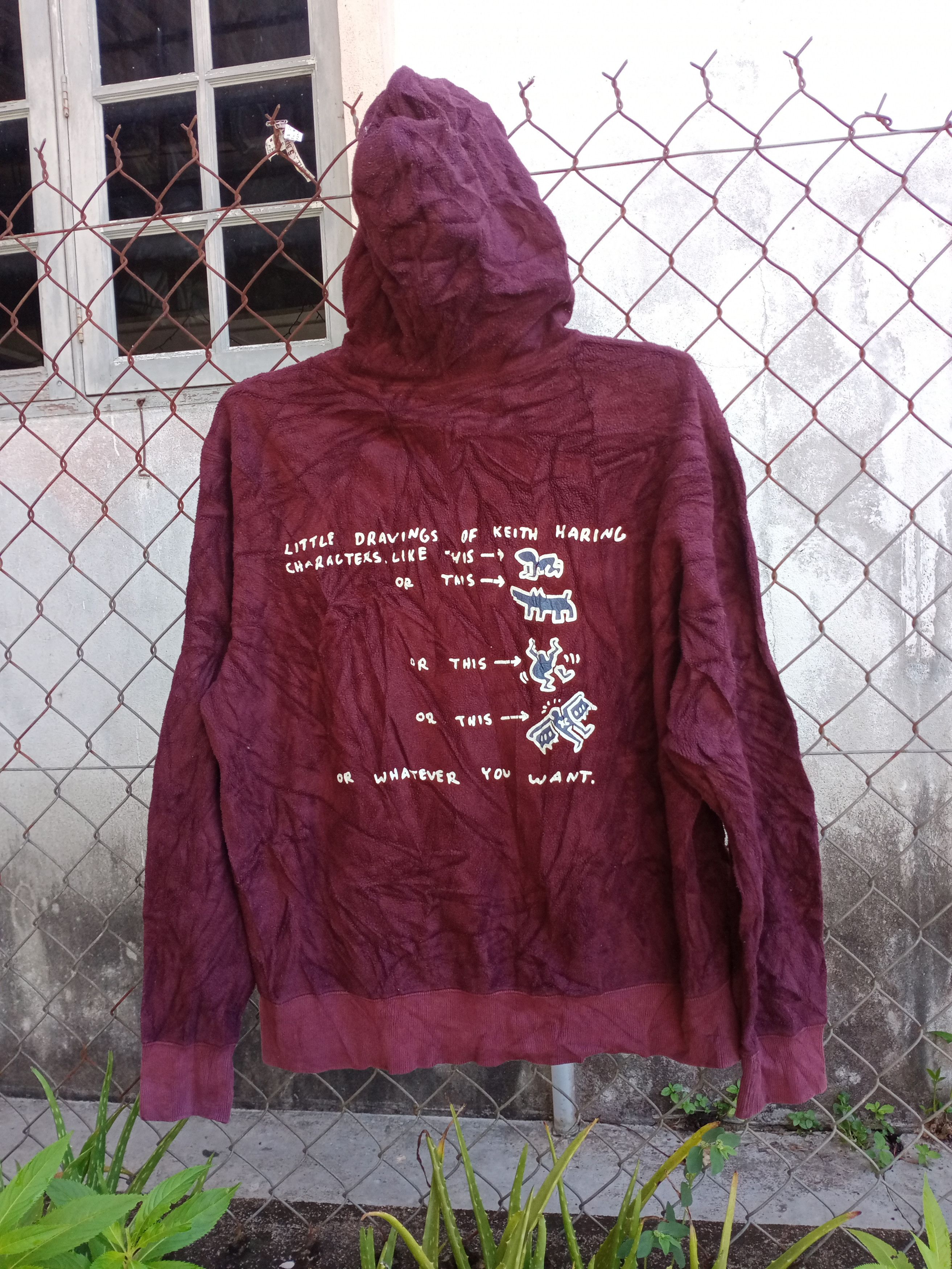 K.Haring fleece hoodie