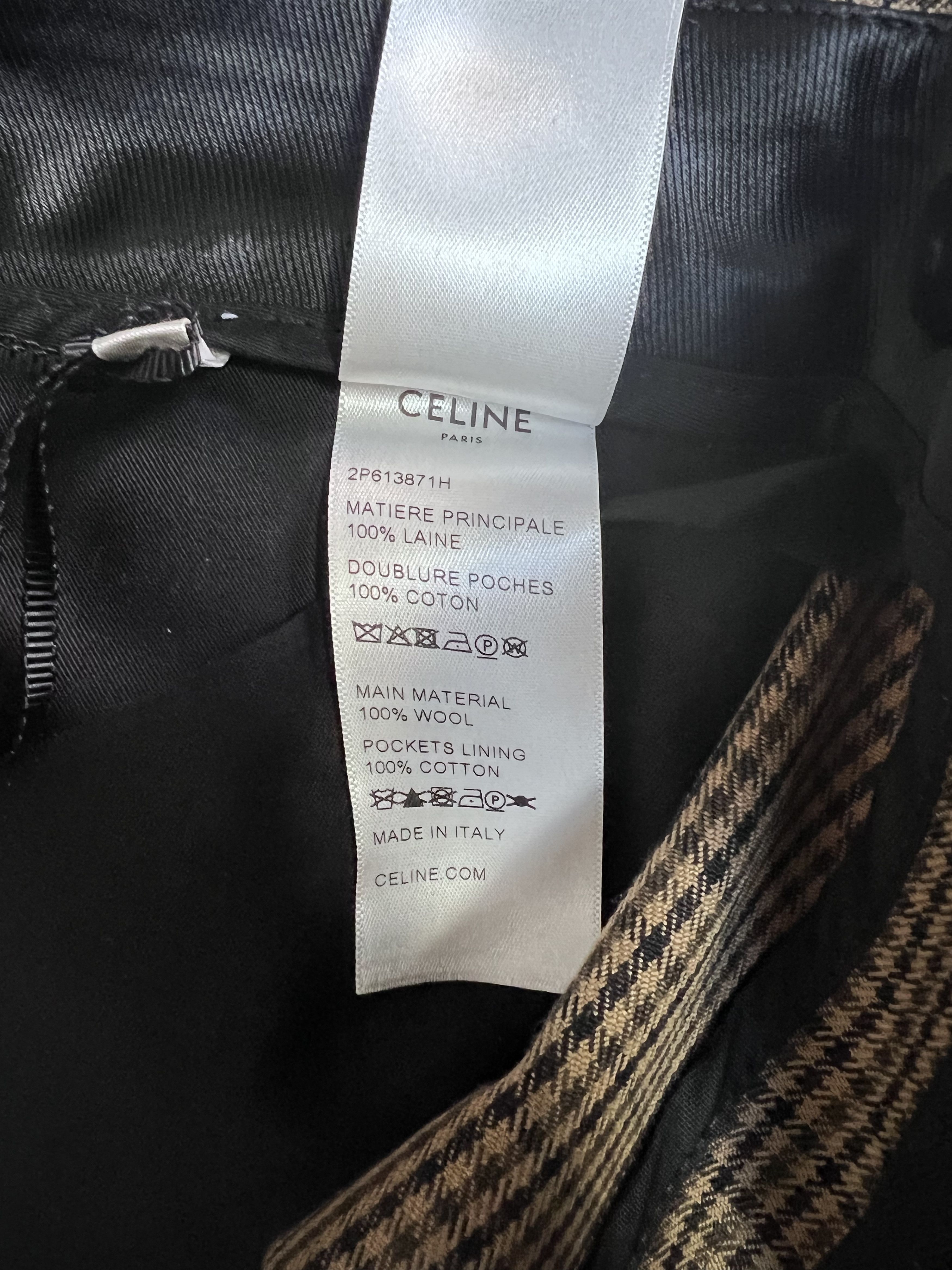 Celine × Hedi Slimane Celine Checked Trousers Hedi Slimane Size US 32 / EU 48 - 8 Thumbnail