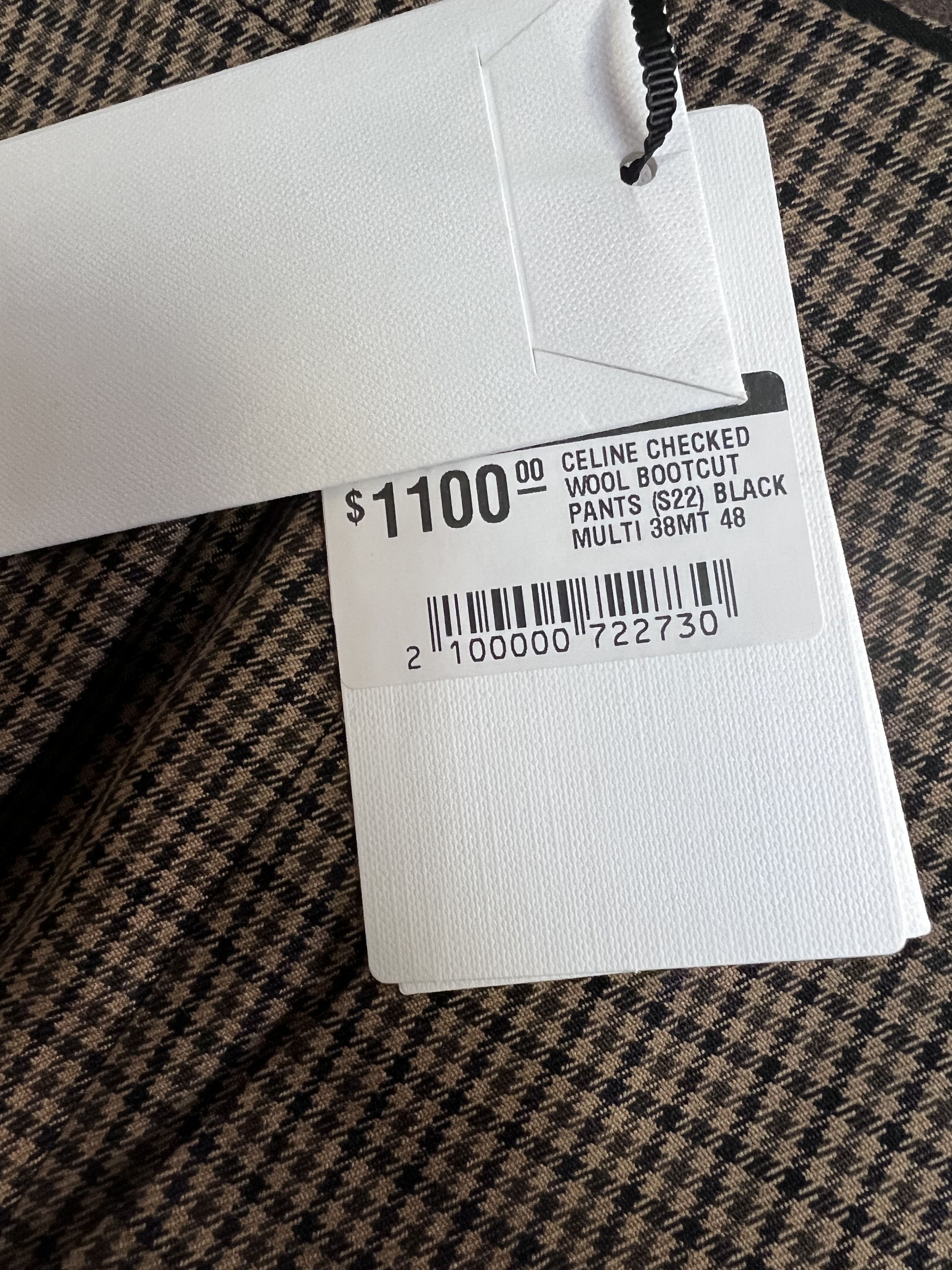 Celine × Hedi Slimane Celine Checked Trousers Hedi Slimane Size US 32 / EU 48 - 6 Thumbnail