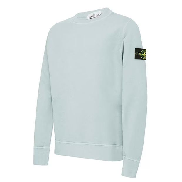 Stone island store badge sleeve sweatshirt