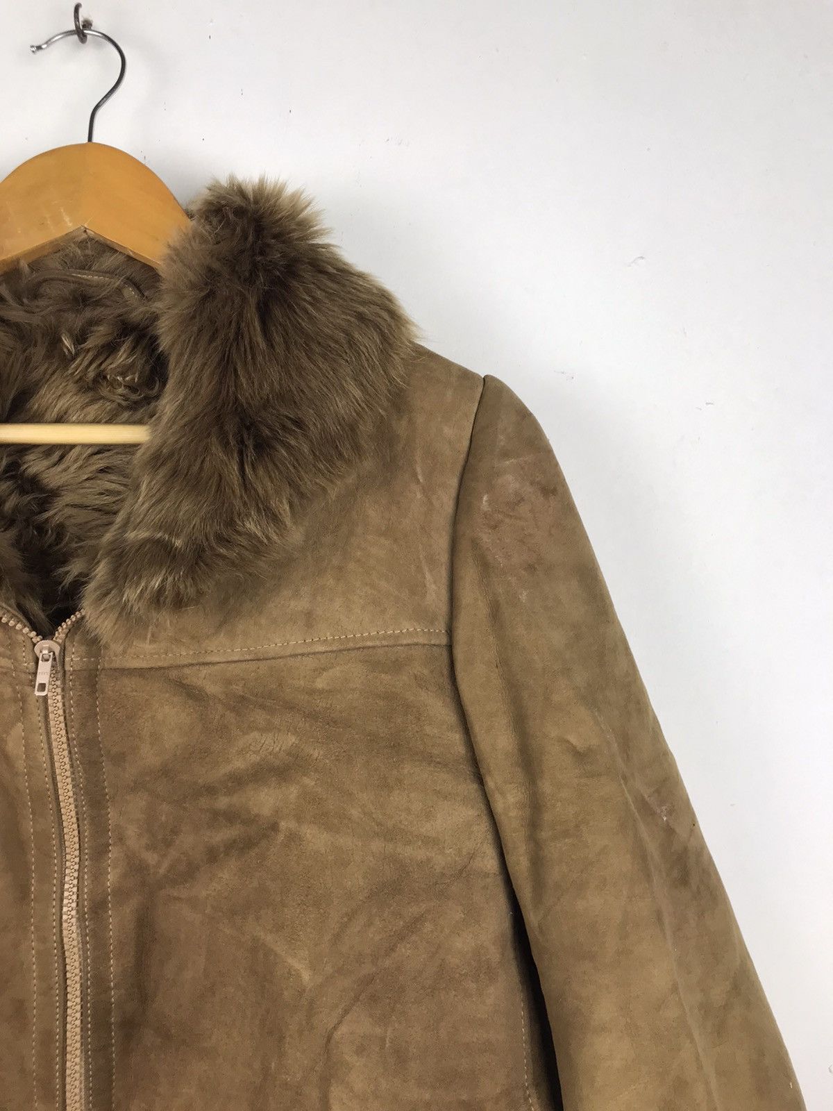 Vintage 🔥Very Rare🔥Sherling Leather mohair Jacket Size US M / EU 48-50 / 2 - 4 Thumbnail