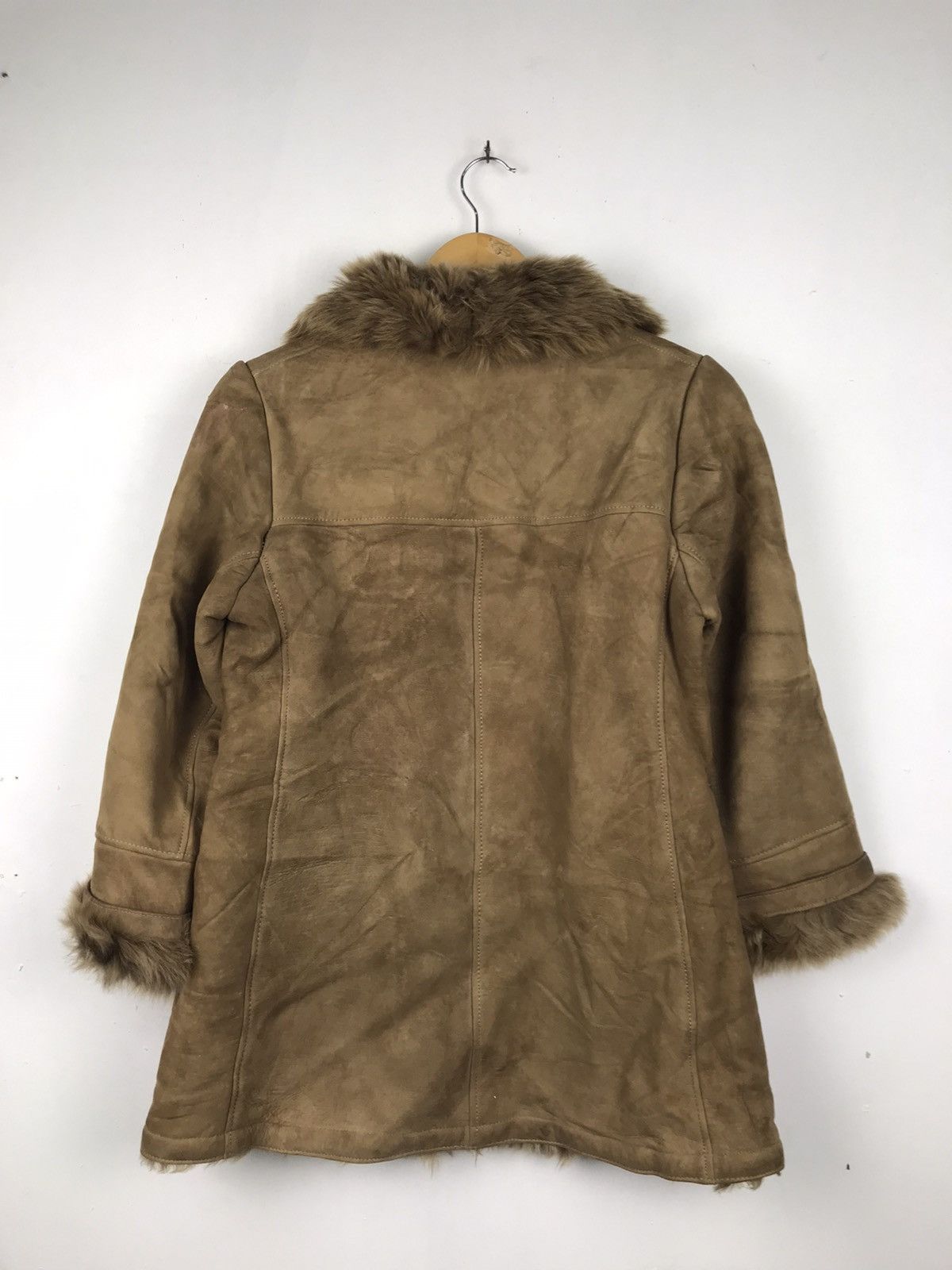 Vintage 🔥Very Rare🔥Sherling Leather mohair Jacket Size US M / EU 48-50 / 2 - 2 Thumbnail