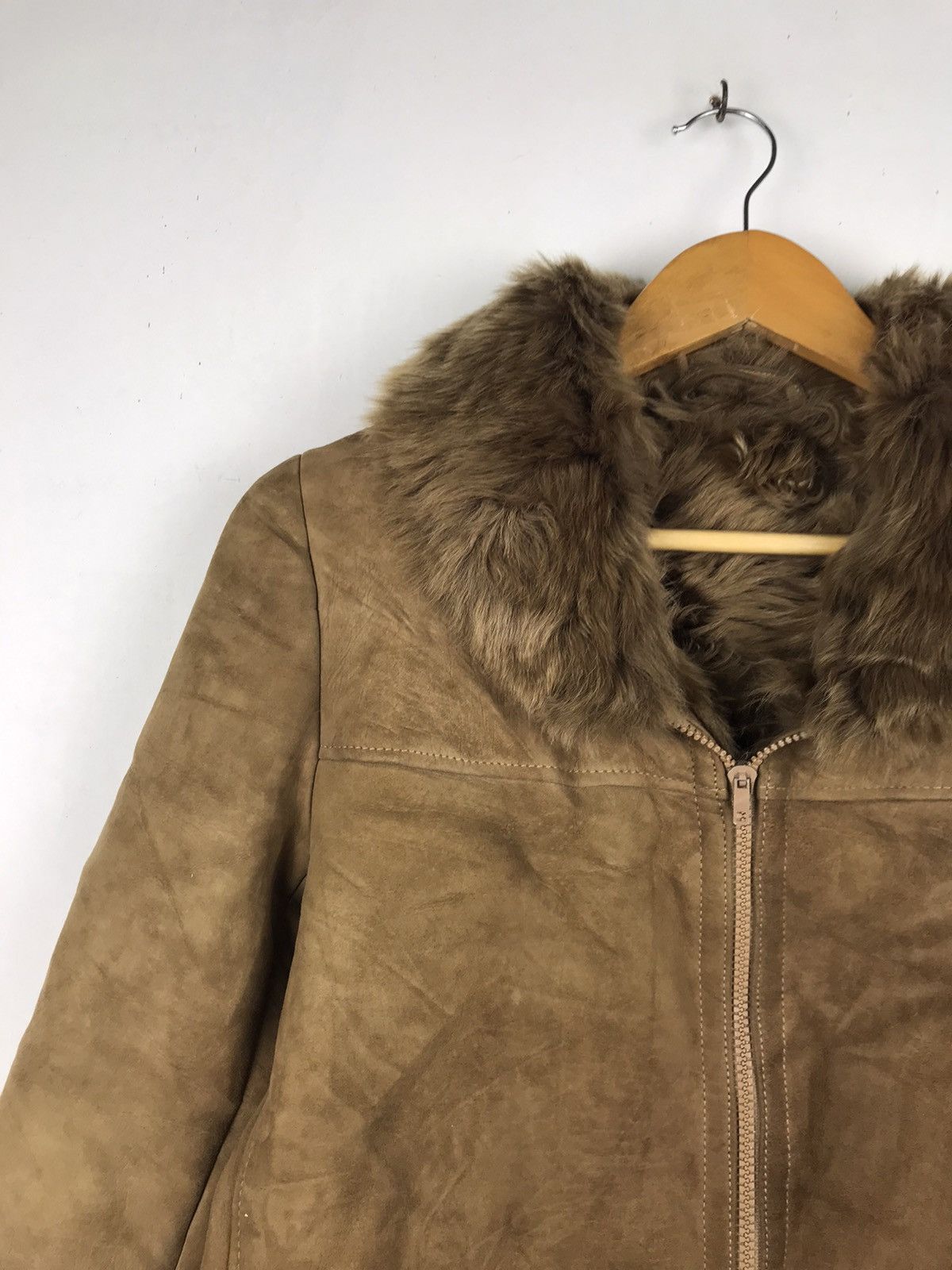 Vintage 🔥Very Rare🔥Sherling Leather mohair Jacket Size US M / EU 48-50 / 2 - 5 Thumbnail