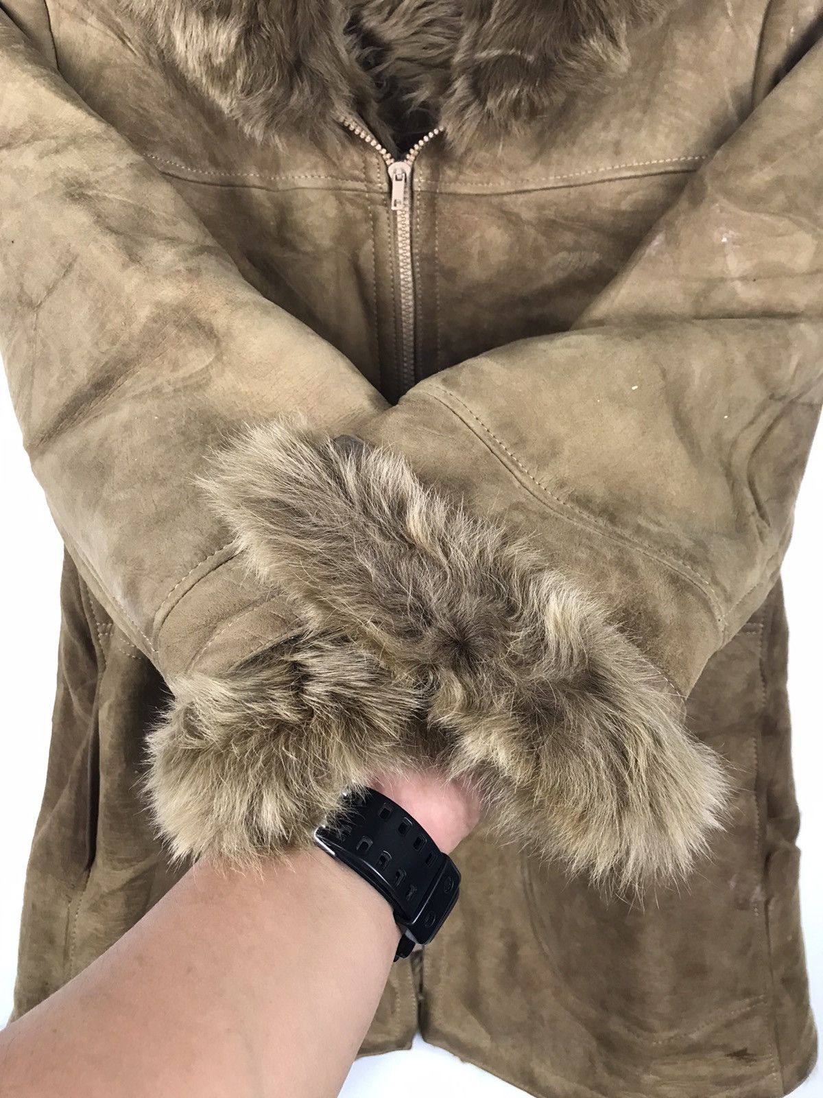 Vintage 🔥Very Rare🔥Sherling Leather mohair Jacket Size US M / EU 48-50 / 2 - 6 Thumbnail