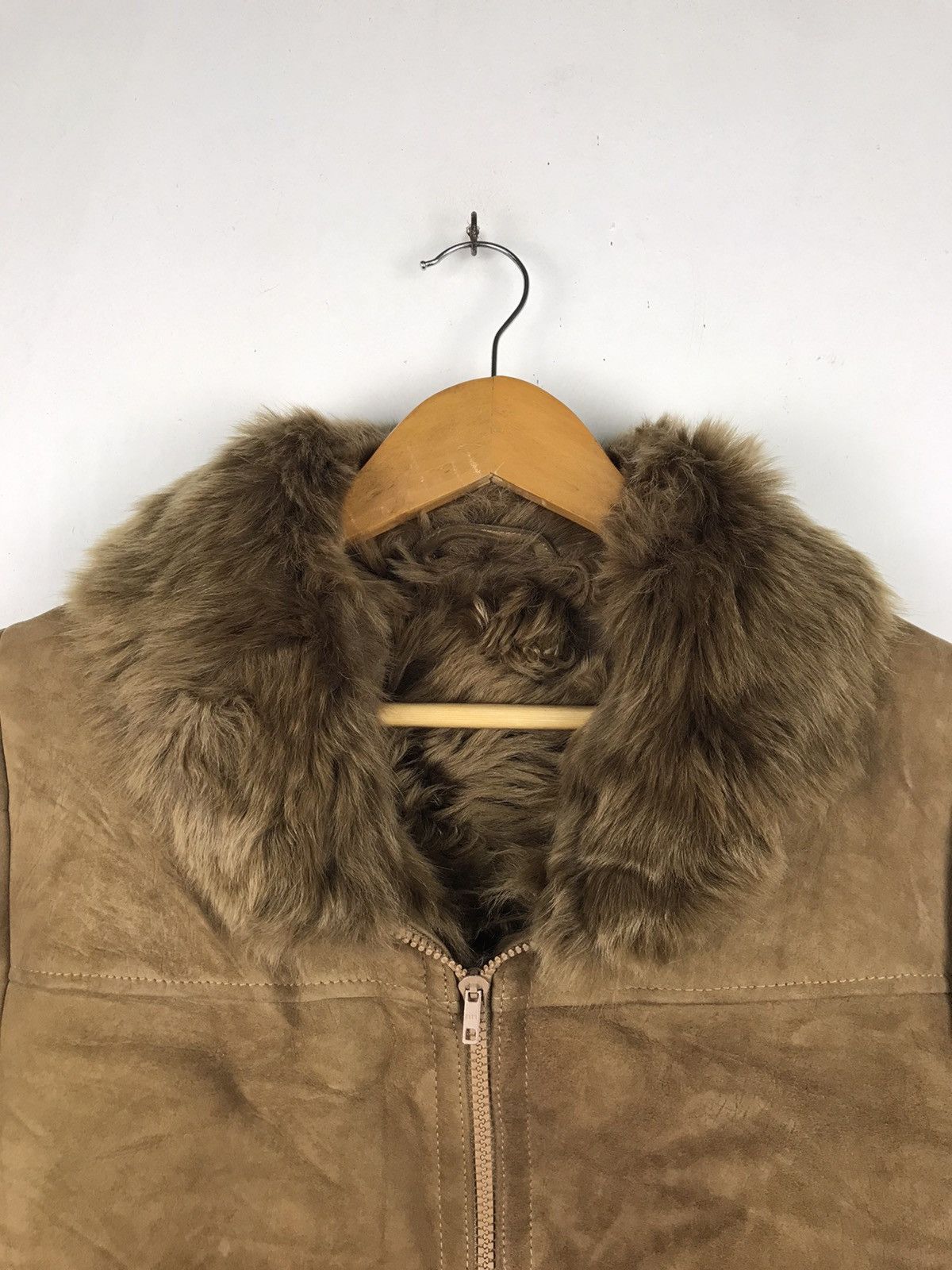 Vintage 🔥Very Rare🔥Sherling Leather mohair Jacket Size US M / EU 48-50 / 2 - 3 Thumbnail