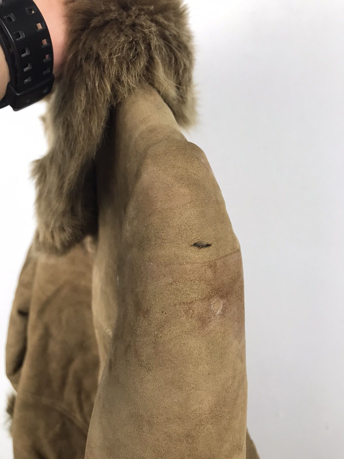 Vintage 🔥Very Rare🔥Sherling Leather mohair Jacket Size US M / EU 48-50 / 2 - 7 Thumbnail