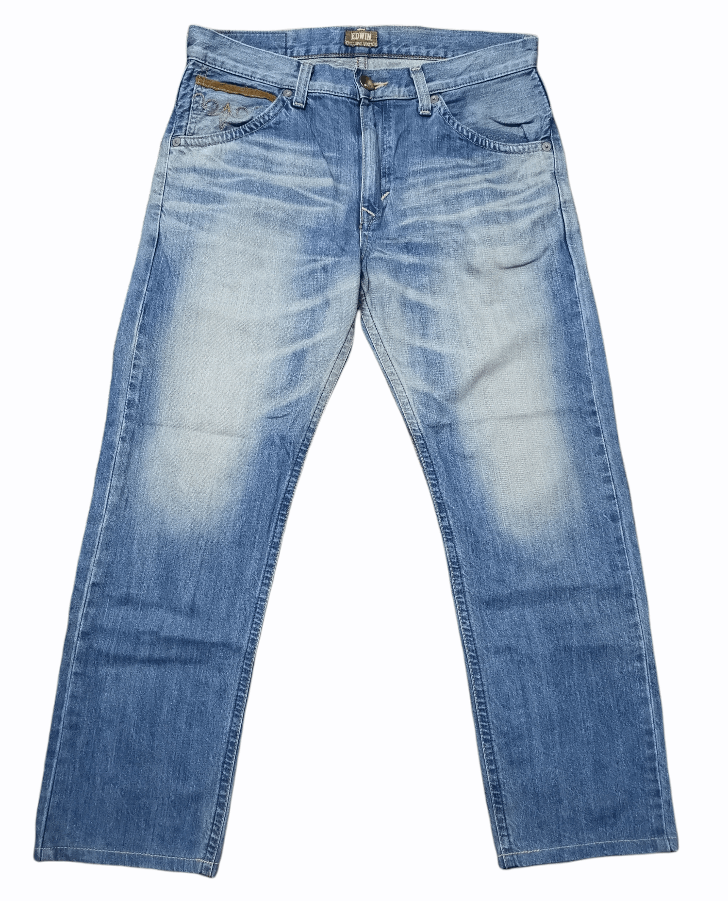 Edwin × Japanese Brand Edwin Exclusive Vintage Blue Denim Wash Size US 34 / EU 50 - 1 Thumbnail