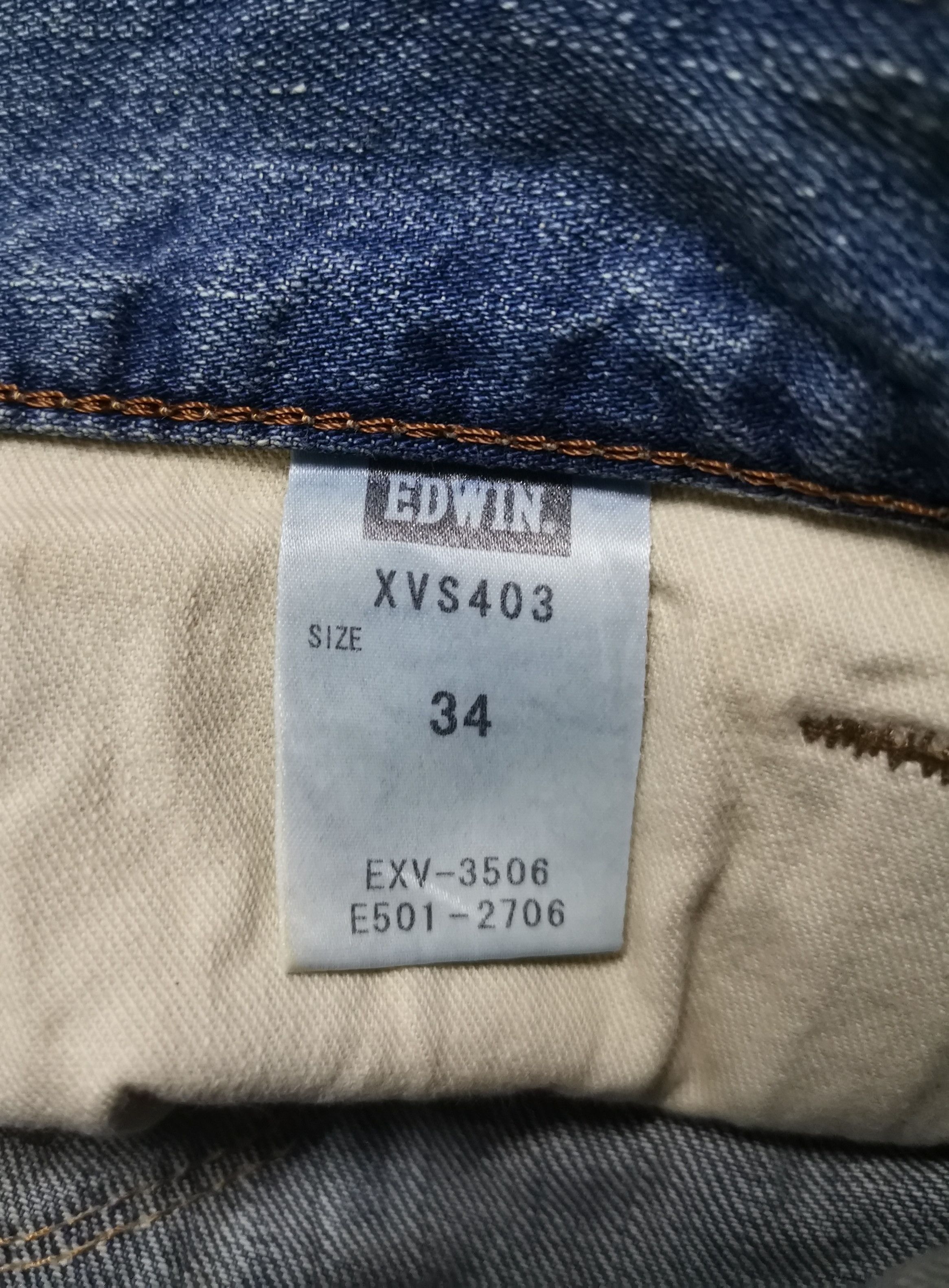 Edwin × Japanese Brand Edwin Exclusive Vintage Blue Denim Wash Size US 34 / EU 50 - 9 Thumbnail