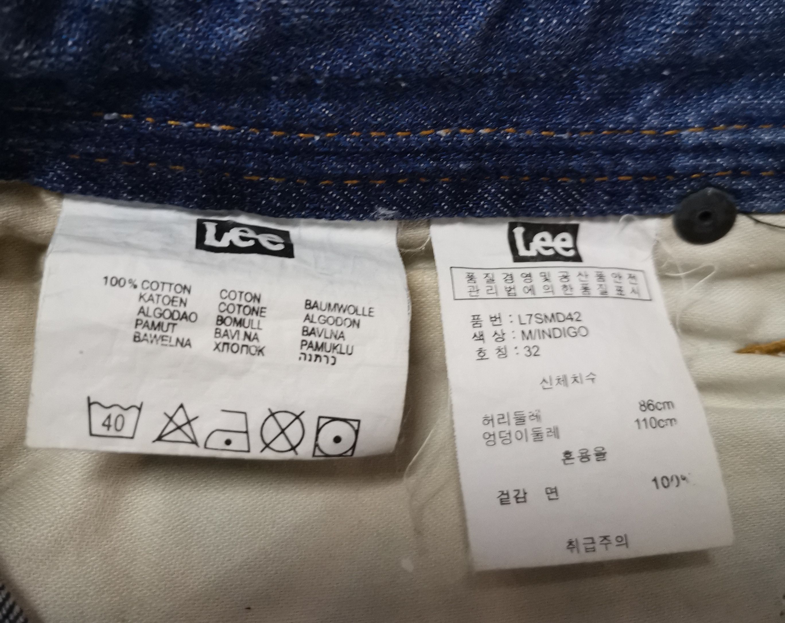 Lee Lee Denim Pants Size US 34 / EU 50 - 10 Thumbnail