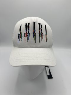Amiri Paint Drip Trucker Hat - Blue Hats, Accessories - AMIRI34220
