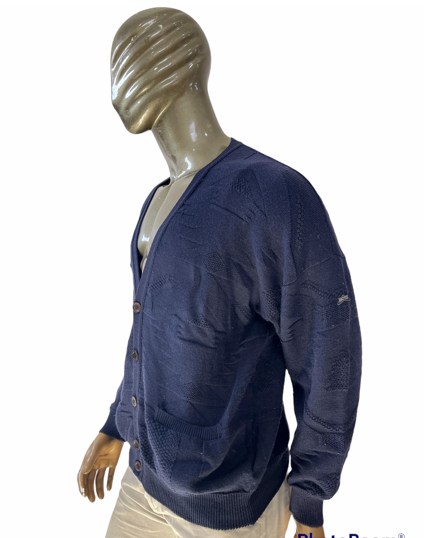 Hugo Boss 🔥 Heavy Knit cardigan rare vintage Hugo Boss wool size xl Size US XL / EU 56 / 4 - 3 Thumbnail