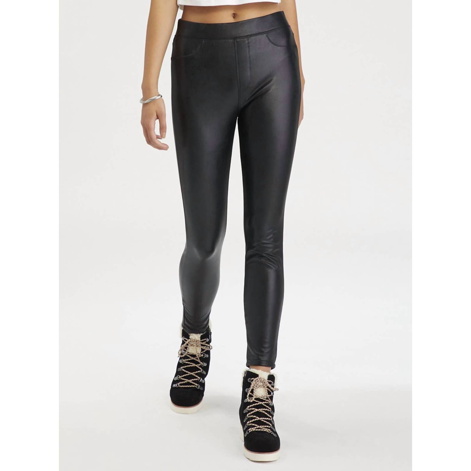 Runway Legging by Sanctuary in Black Suede main image 0