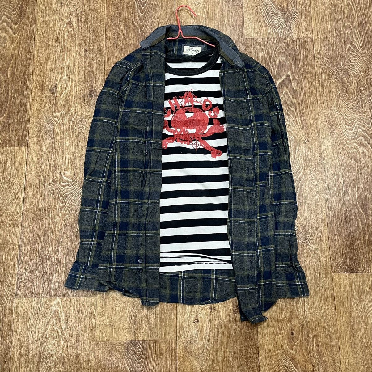 Vintage Vintage 90s Plaid Shirt Y2K Streetwear Grunge Skate Baggy M Size US M / EU 48-50 / 2 - 1 Thumbnail
