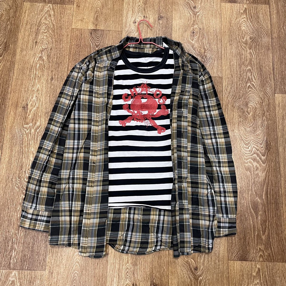 Vintage Vintage 90s Oversized Plaid Flannel Shirt Checkered Punk XXL Size US XXL / EU 58 / 5 - 1 Thumbnail