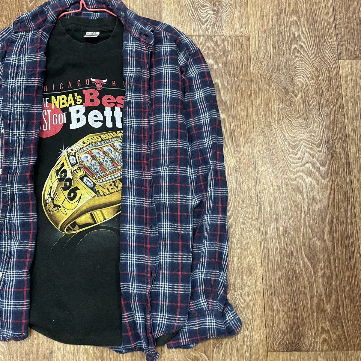 Flannel Vintage 90s Plaid Flannel Shirt Y2K Streetwear Checkered Size US S / EU 44-46 / 1 - 2 Thumbnail