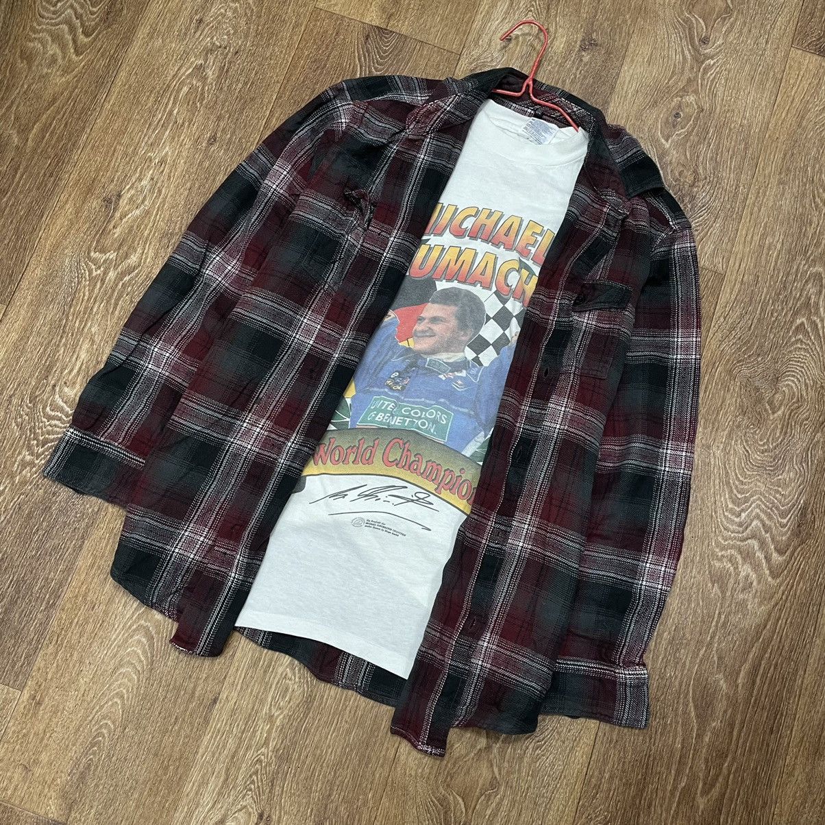 Vintage Vintage 90s Plaid Shirt Oversized Grunge Streetwear Logo L Size US L / EU 52-54 / 3 - 2 Thumbnail