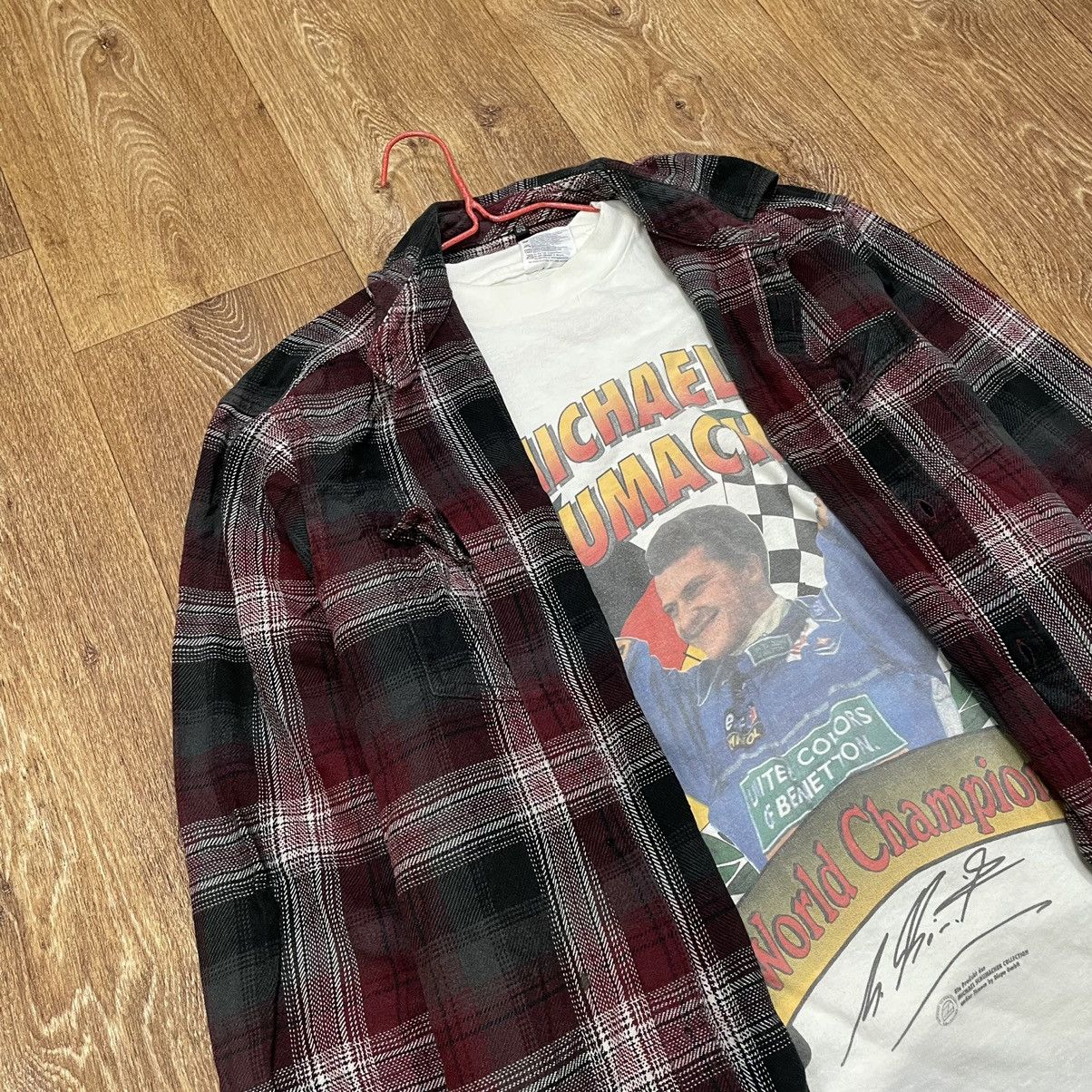 Vintage Vintage 90s Plaid Shirt Oversized Grunge Streetwear Logo L Size US L / EU 52-54 / 3 - 5 Thumbnail