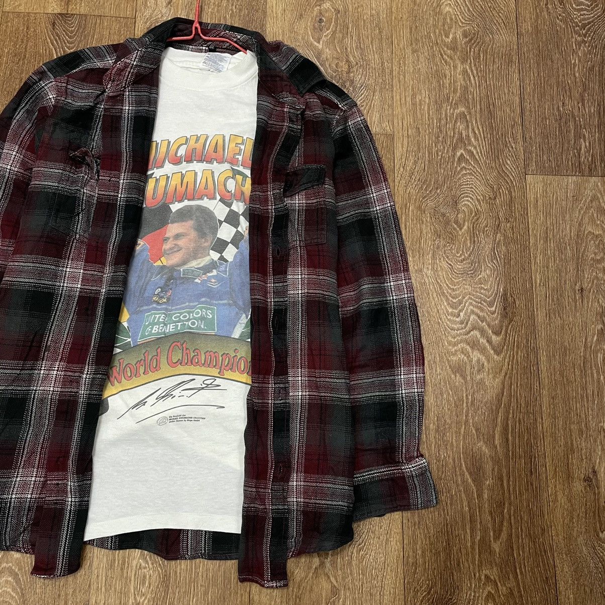 Vintage Vintage 90s Plaid Shirt Oversized Grunge Streetwear Logo L Size US L / EU 52-54 / 3 - 3 Thumbnail