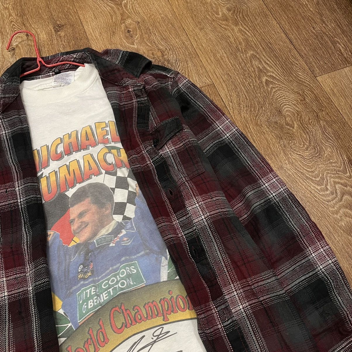 Vintage Vintage 90s Plaid Shirt Oversized Grunge Streetwear Logo L Size US L / EU 52-54 / 3 - 6 Thumbnail