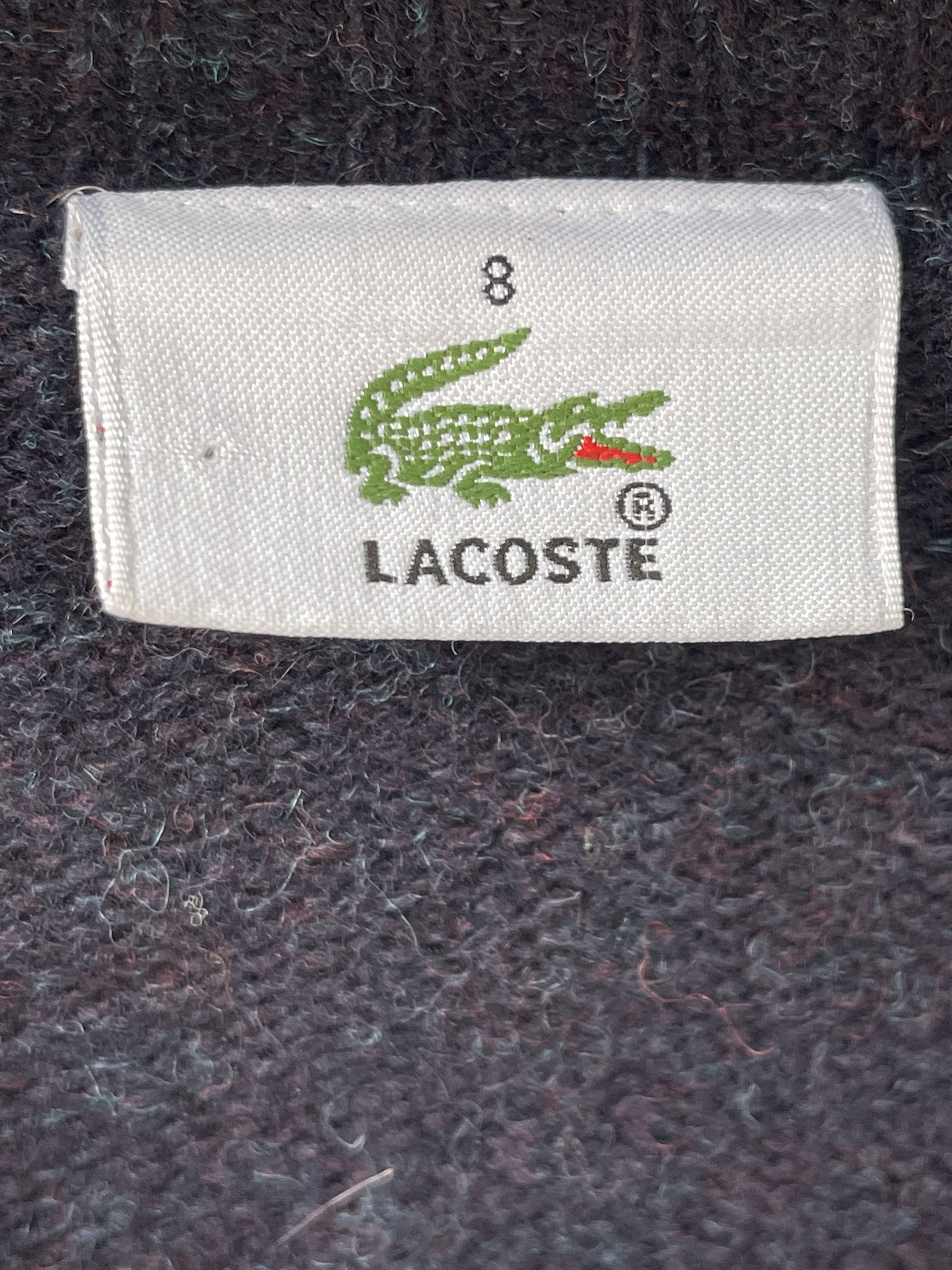Lacoste 🔥plaid checkred Heavy sweater jumper wool xxl Size US XXL / EU 58 / 5 - 3 Thumbnail