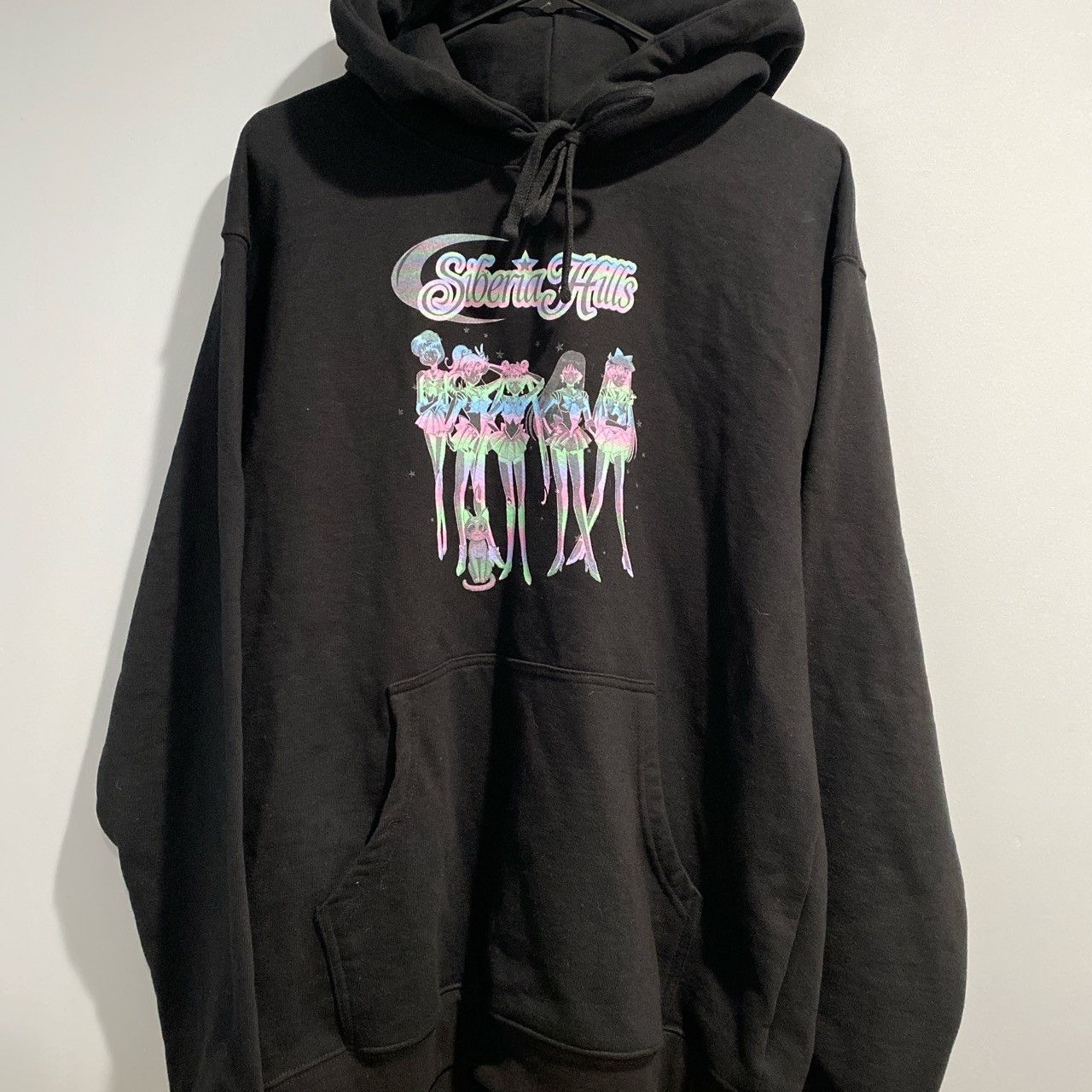 image of Siberia Hills Future Anime Hoodie in Black, Men's (Size Large)