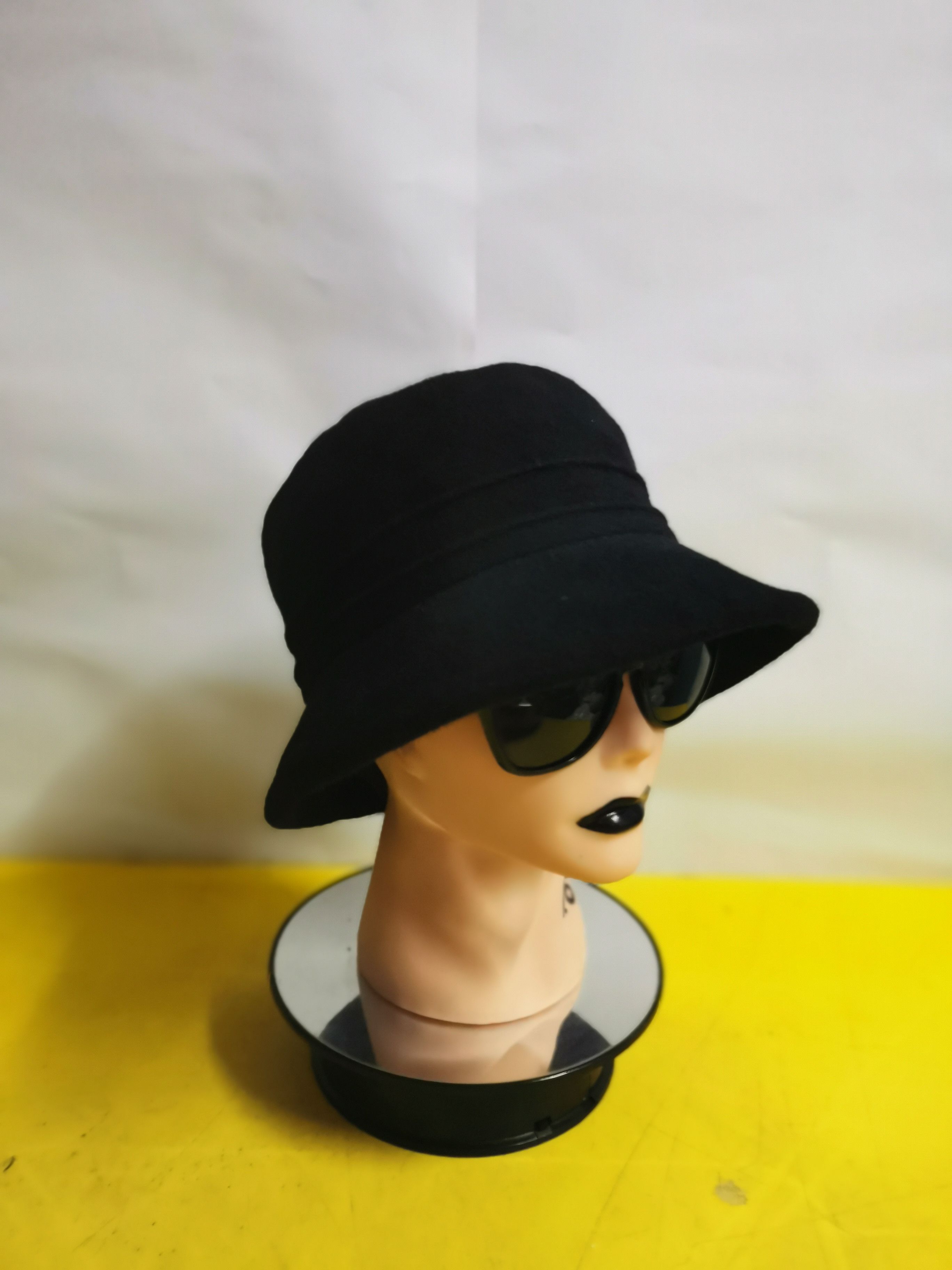 Kenzo Japanese Brand x Kenzo Plain Black Hat Size ONE SIZE - 6 Thumbnail