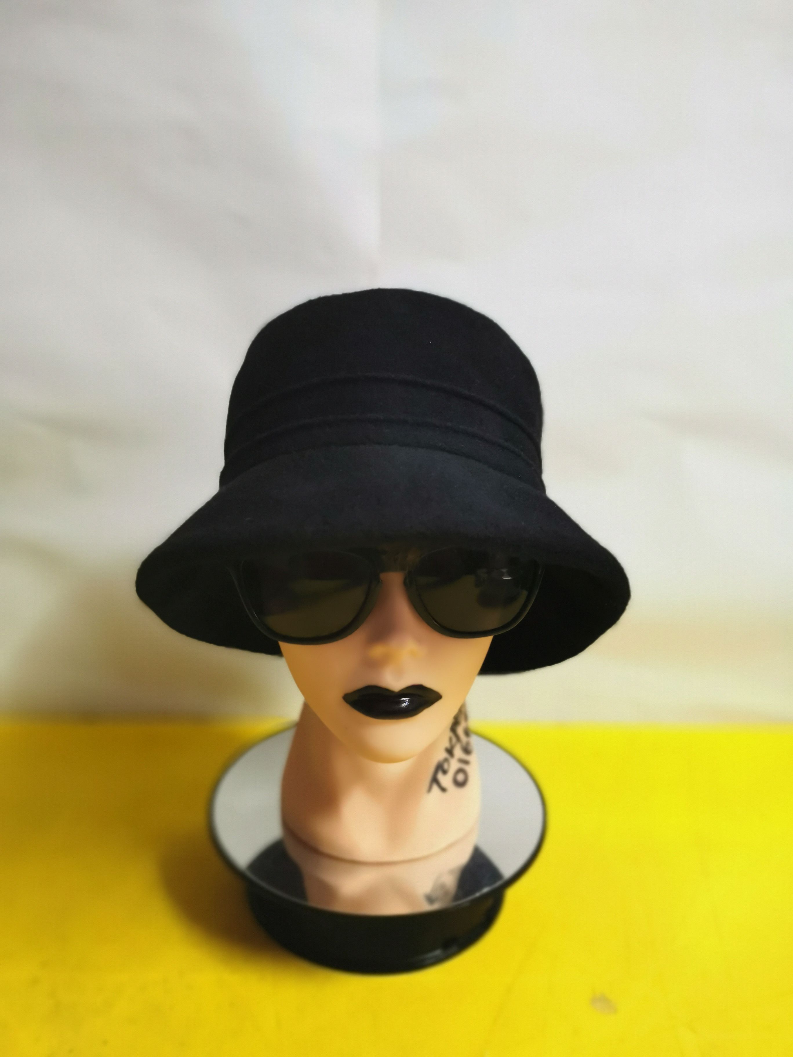 Kenzo Japanese Brand x Kenzo Plain Black Hat Size ONE SIZE - 1 Thumbnail