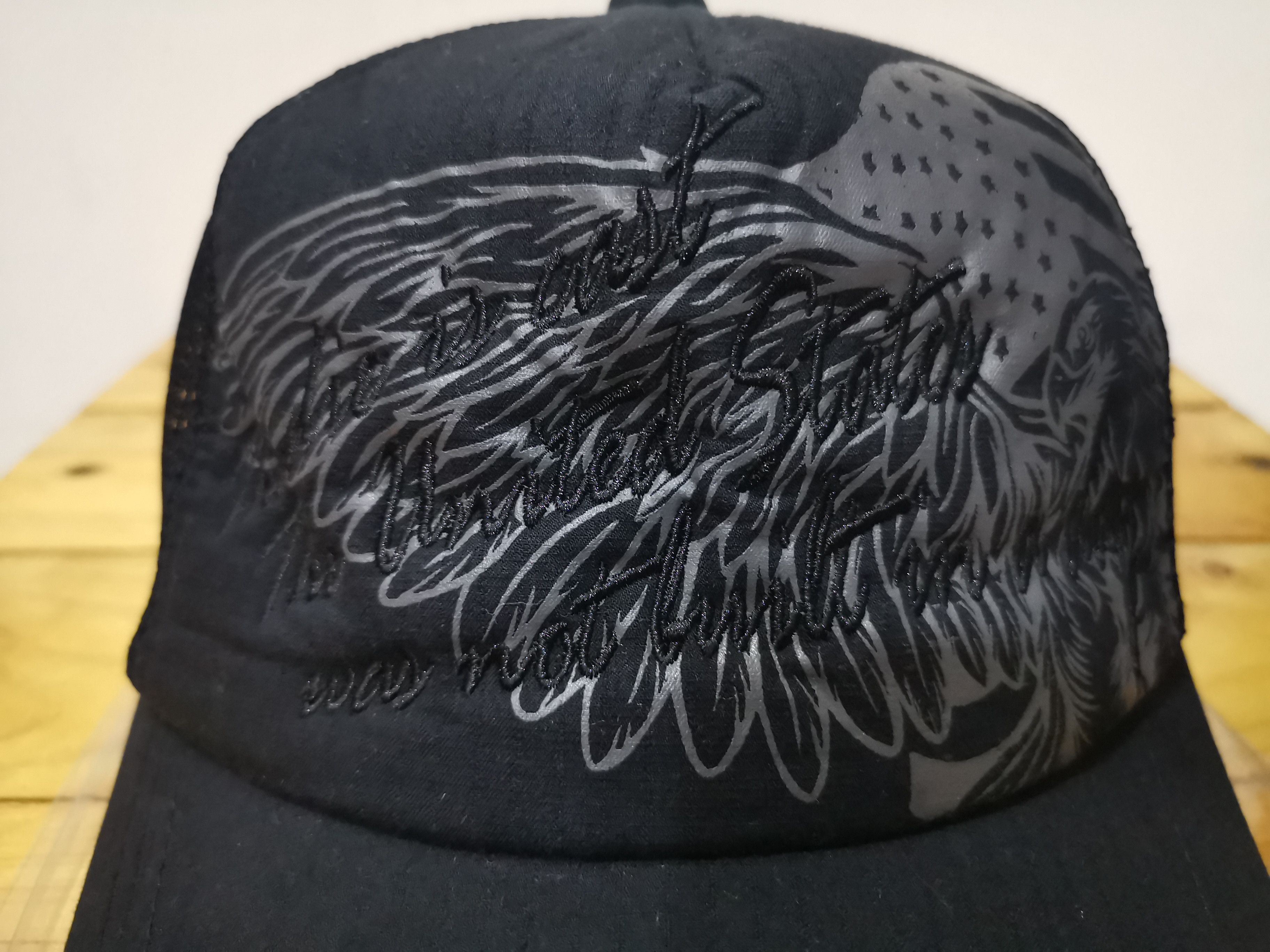 Other 🔥Best Offer🔥Black Hat Embroidery With Eagle Motif Size ONE SIZE - 8 Thumbnail
