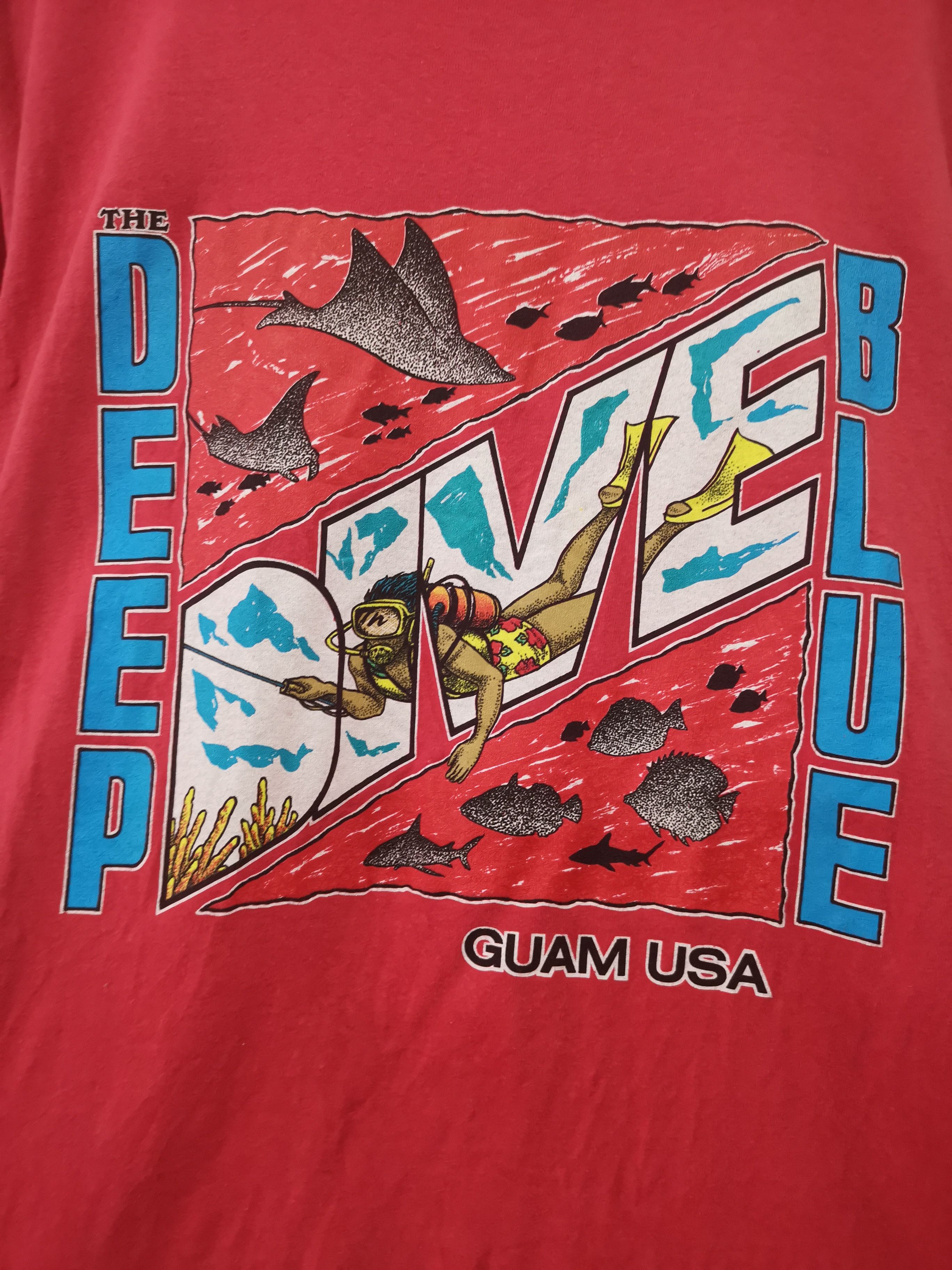 Vintage Vintage The Deep Blue Guam USA Tees Size US XL / EU 56 / 4 - 5 Thumbnail