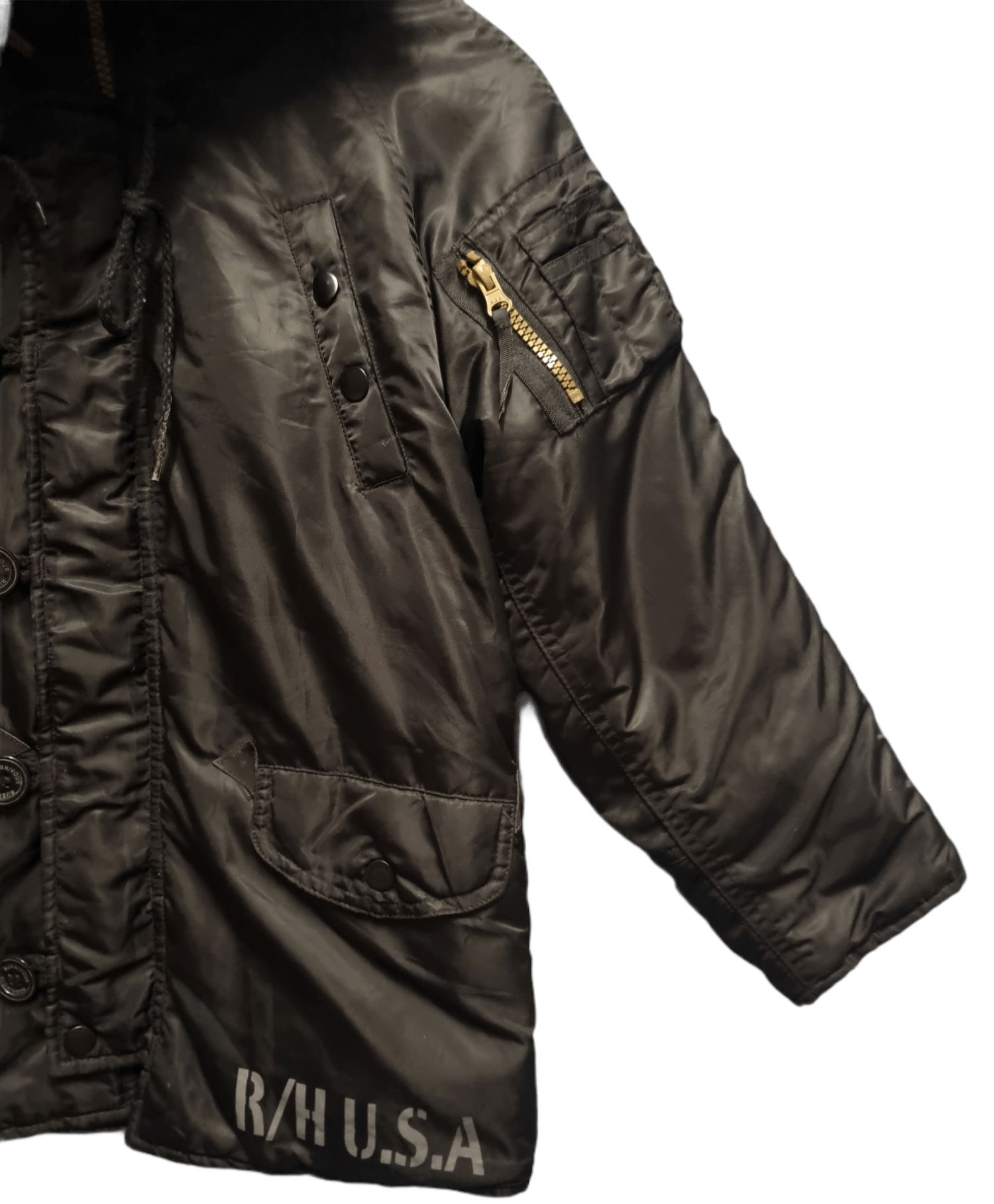 Japanese Brand Rush Hour Vintage Style Military Zipper Jacket Size US XS / EU 42 / 0 - 5 Thumbnail