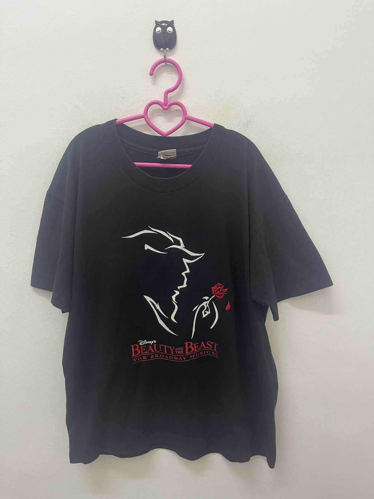 Disney Rare 90s Vintage BEAUTY AND THE BEAST Disney Promo Tee Size US L / EU 52-54 / 3 - 1 Thumbnail