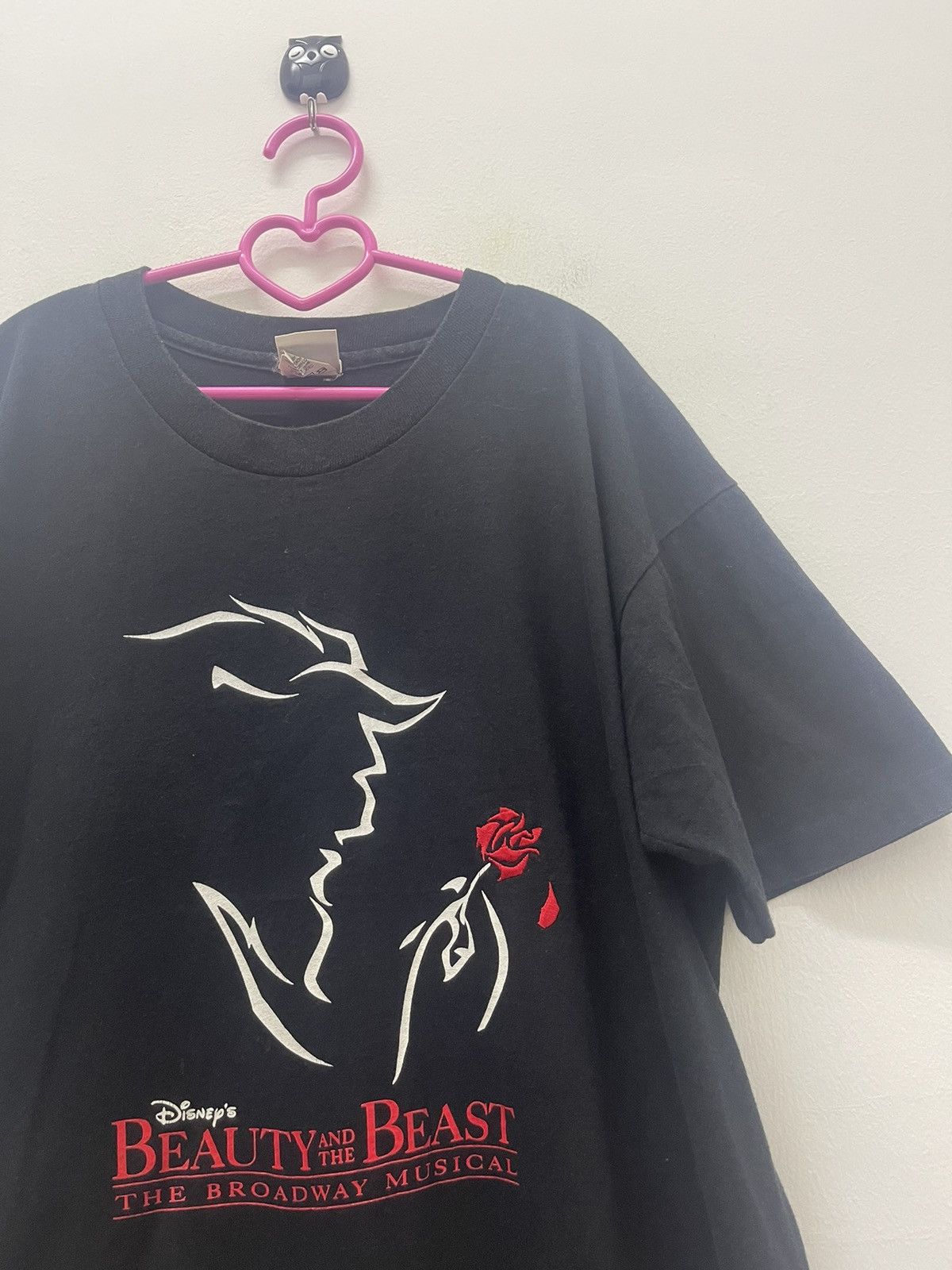 Disney Rare 90s Vintage BEAUTY AND THE BEAST Disney Promo Tee Size US L / EU 52-54 / 3 - 2 Thumbnail