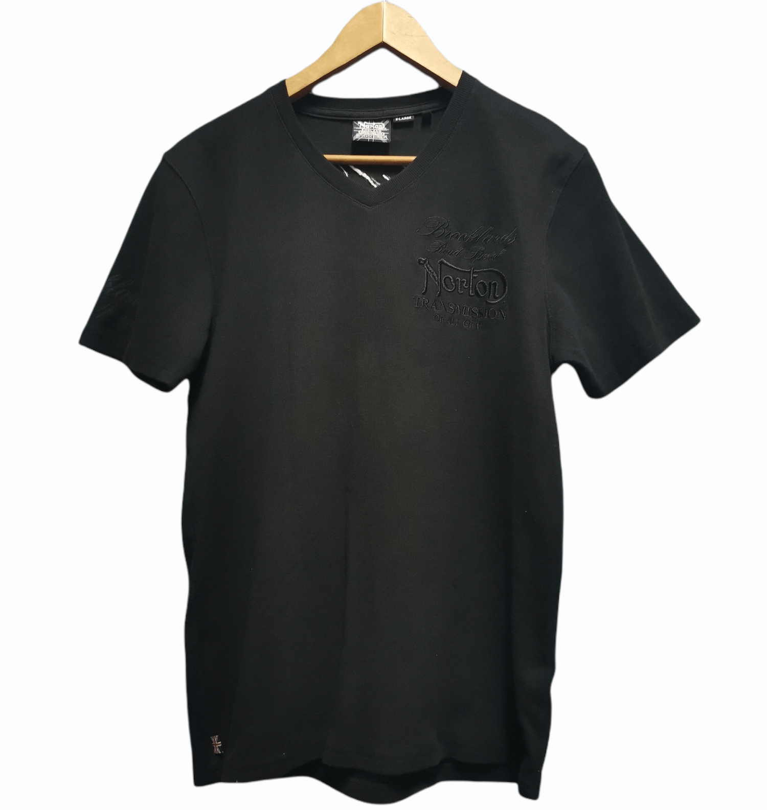 Norton 🔥Best Offer 🔥Norton Black Tees Embroidery Big Logo Size US L / EU 52-54 / 3 - 1 Thumbnail