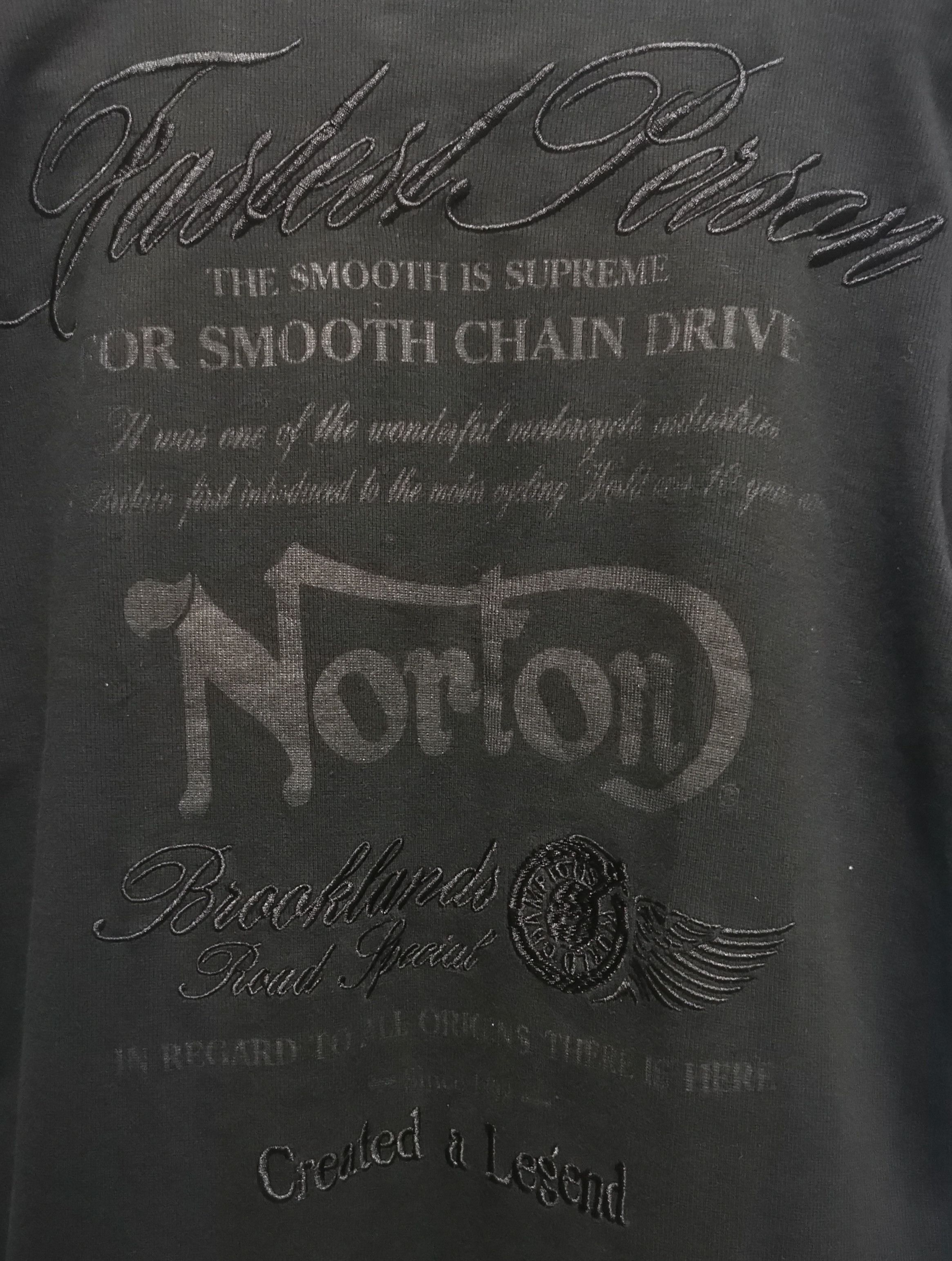 Norton 🔥Best Offer 🔥Norton Black Tees Embroidery Big Logo Size US L / EU 52-54 / 3 - 8 Thumbnail