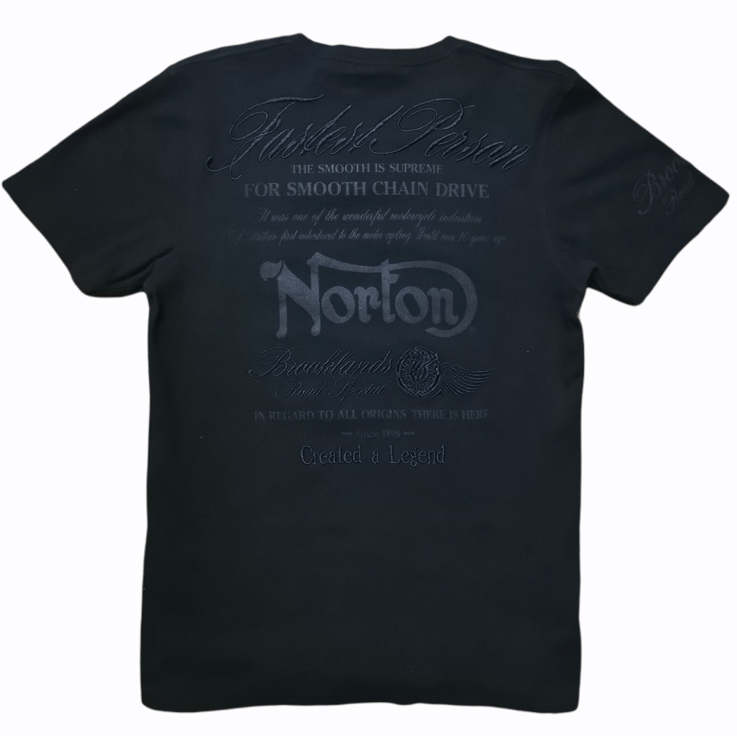 Norton 🔥Best Offer 🔥Norton Black Tees Embroidery Big Logo Size US L / EU 52-54 / 3 - 5 Thumbnail