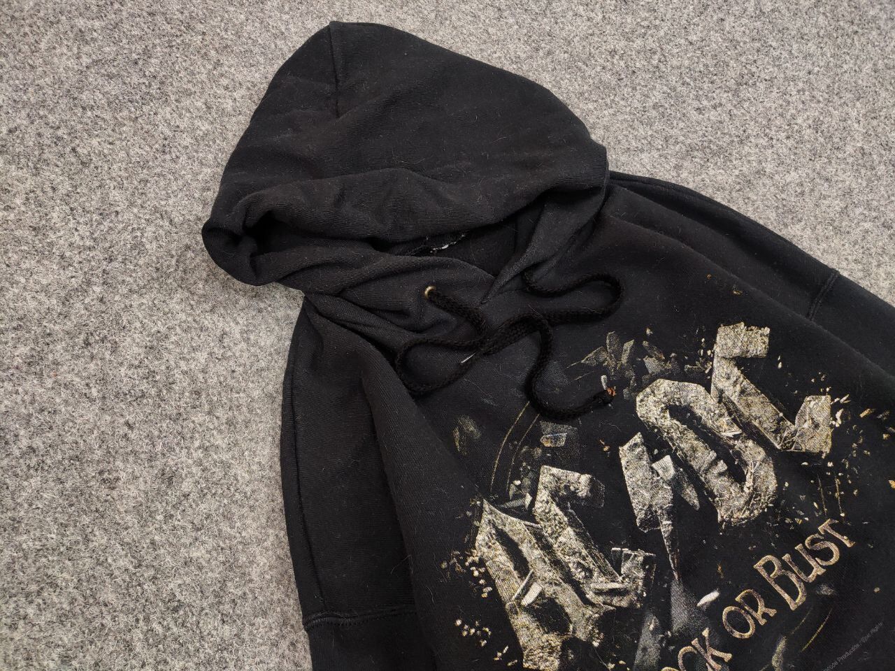AC/DC Retro AC/DC Rock Or Bust Black Logo Hoodie Size US L / EU 52-54 / 3 - 7 Thumbnail