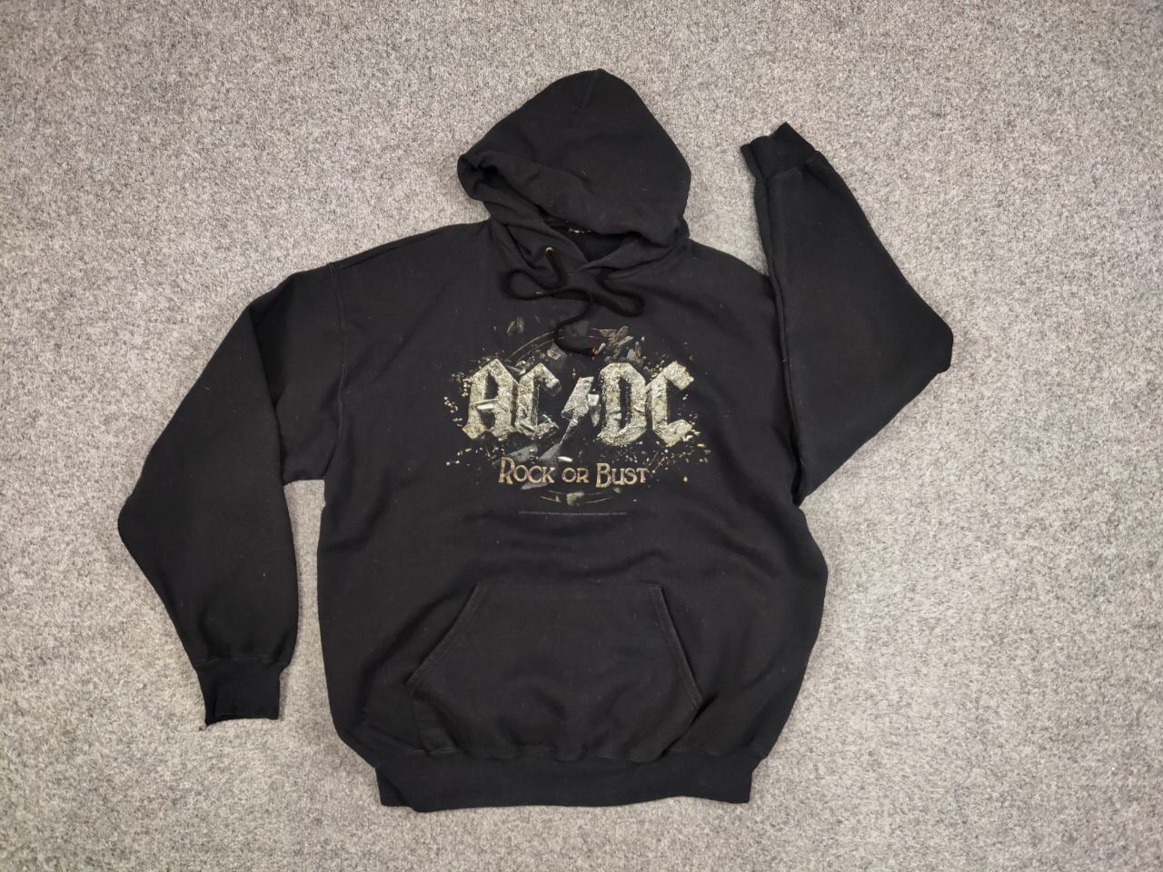 AC/DC Retro AC/DC Rock Or Bust Black Logo Hoodie Size US L / EU 52-54 / 3 - 13 Thumbnail