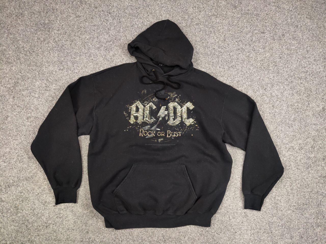 AC/DC Retro AC/DC Rock Or Bust Black Logo Hoodie Size US L / EU 52-54 / 3 - 14 Thumbnail