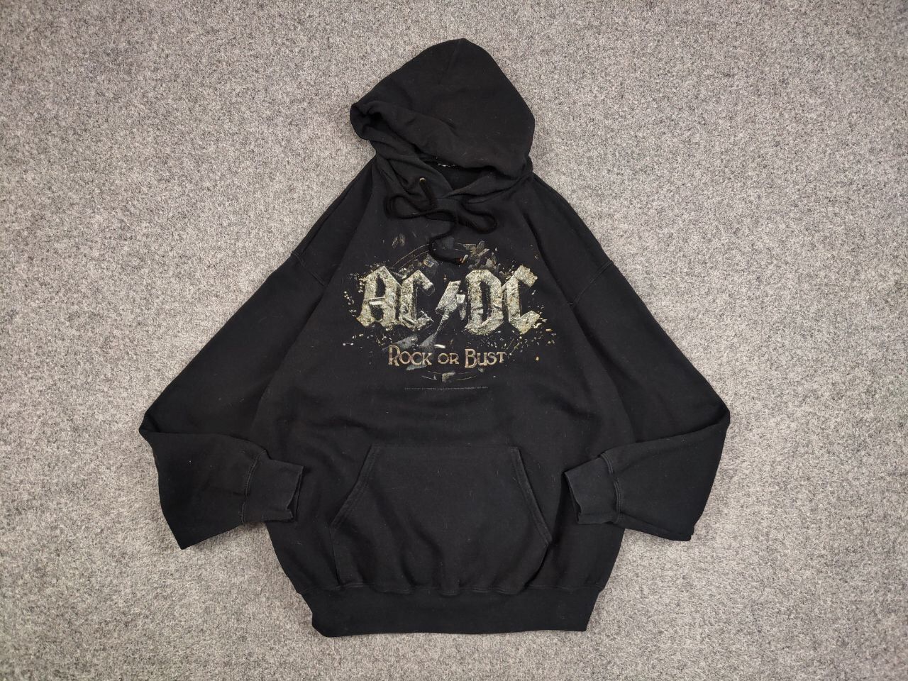 AC/DC Retro AC/DC Rock Or Bust Black Logo Hoodie Size US L / EU 52-54 / 3 - 12 Thumbnail