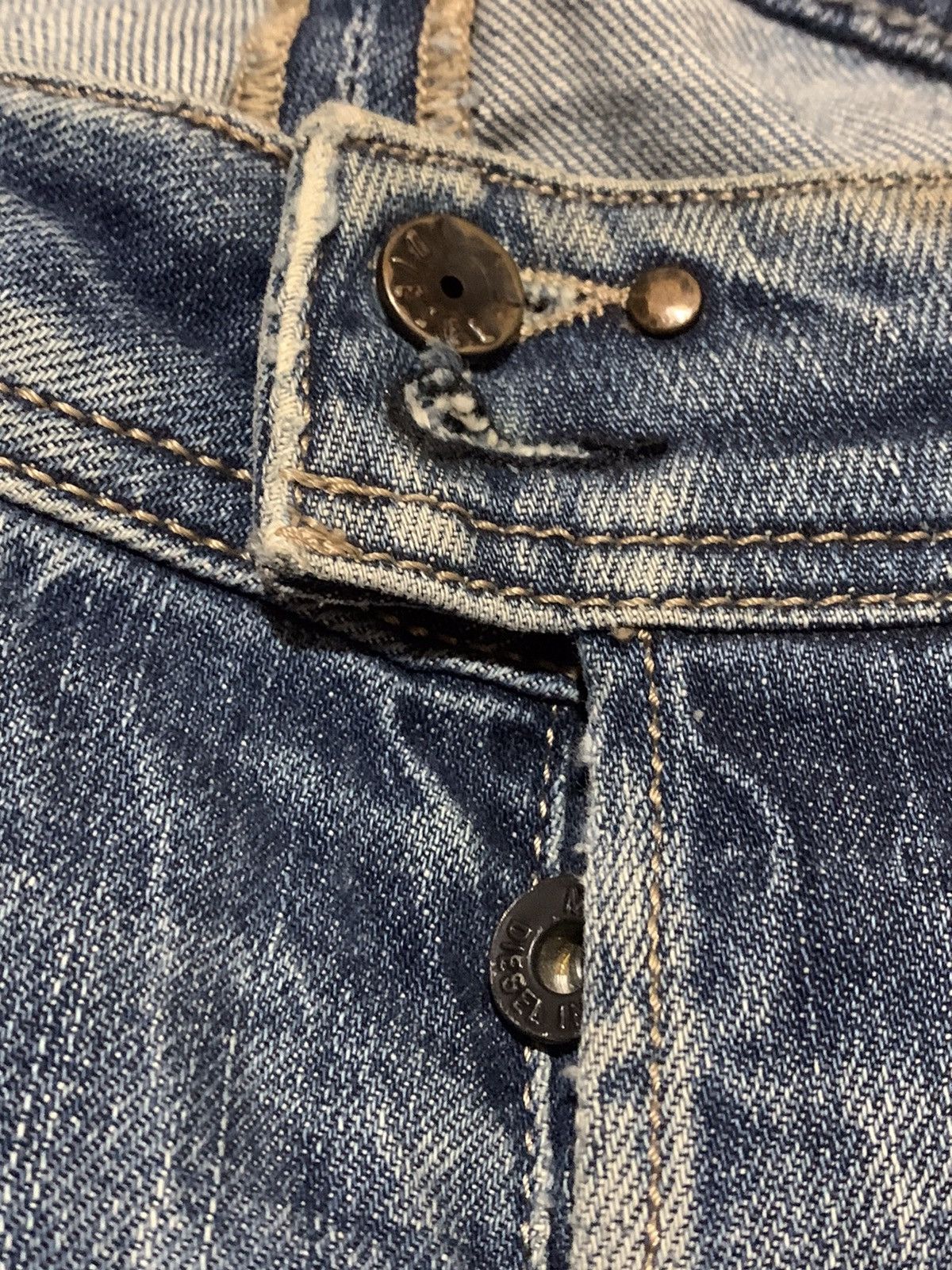 Diesel × Vintage Diesel Riang Distressed Regular Pants Size US 36 / EU 52 - 2 Thumbnail