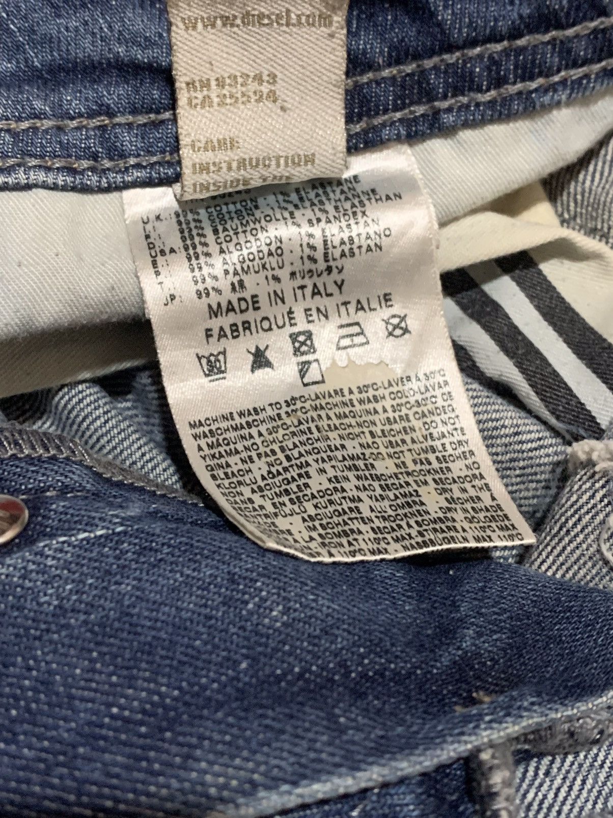 Diesel × Vintage Diesel Riang Distressed Regular Pants Size US 36 / EU 52 - 6 Thumbnail